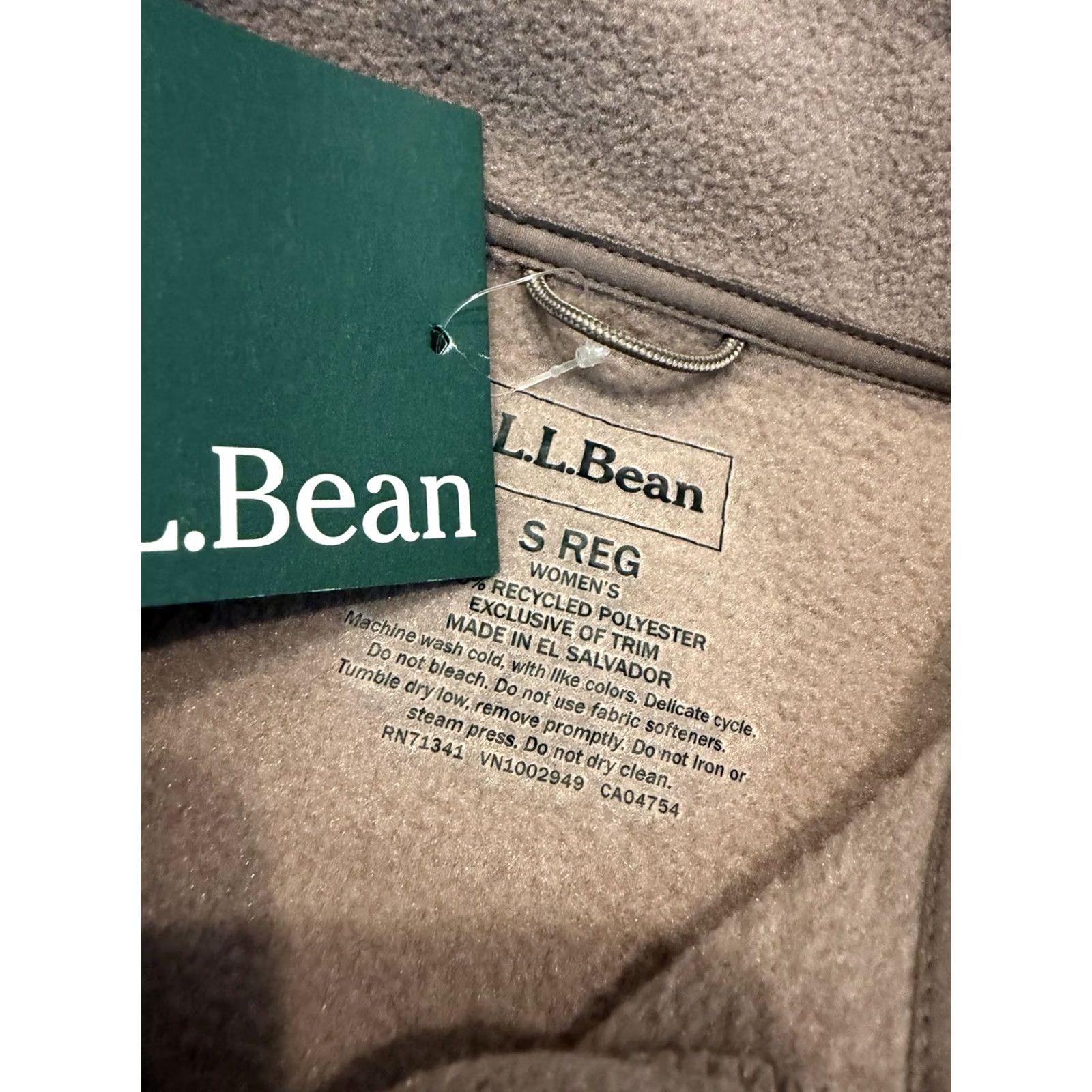 Vintage L.L. Bean Mountain Classic Fleece Jacket Women’s Small Reg Mauve Taupe NWT Size S / US 4 / IT 40 - 4 Thumbnail
