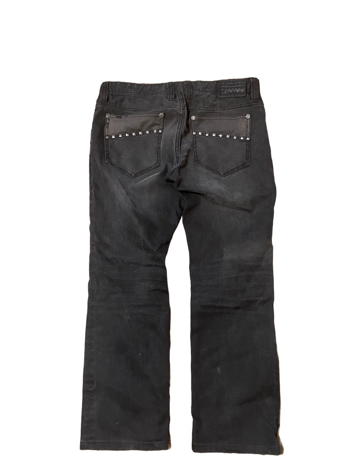 Y2K Affliction Studded Ace Black denim
