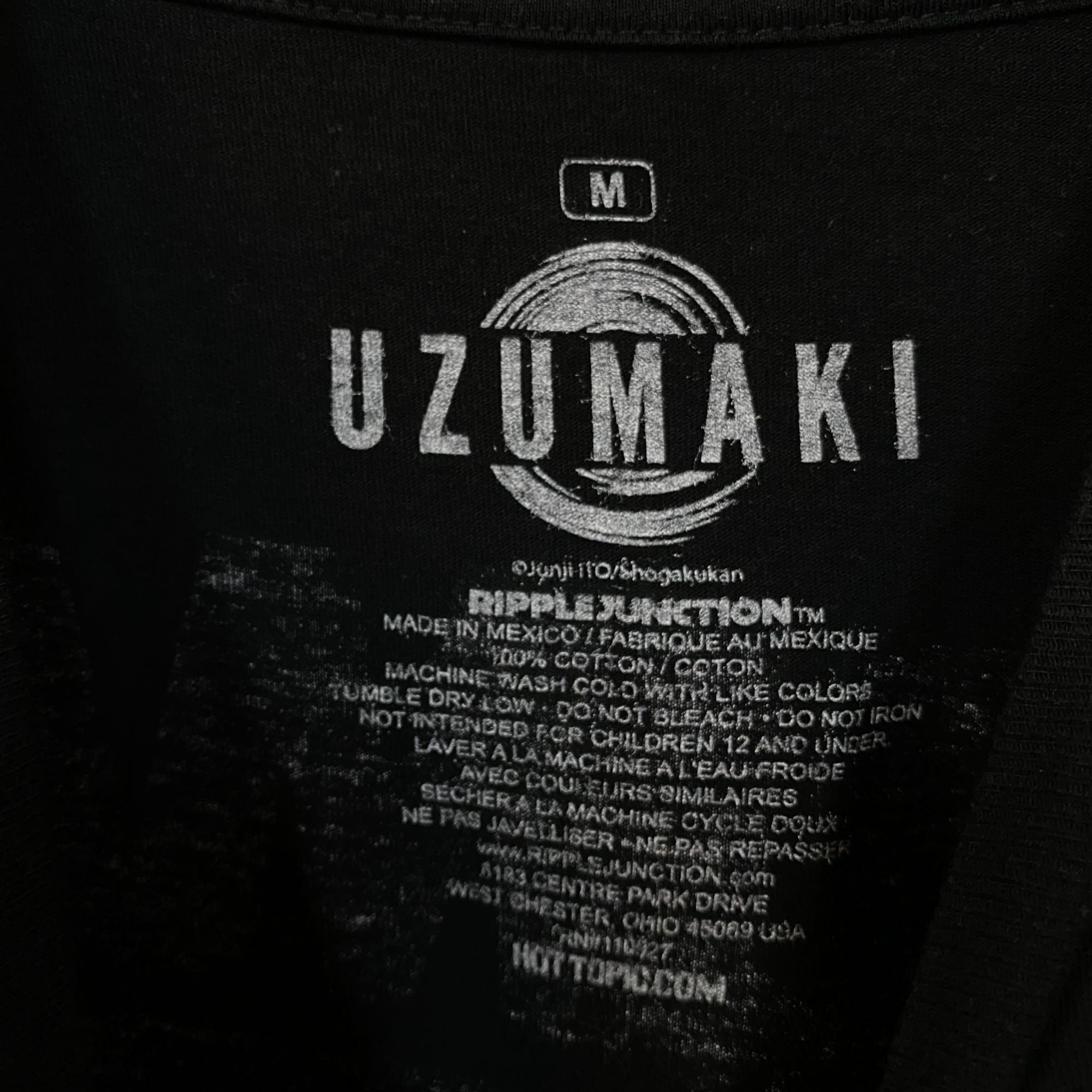 Ripple Junction Junji Ito Uzumaki Horror Manga T-Shirt Medium Size US M / EU 48-50 / 2 - 4 Thumbnail