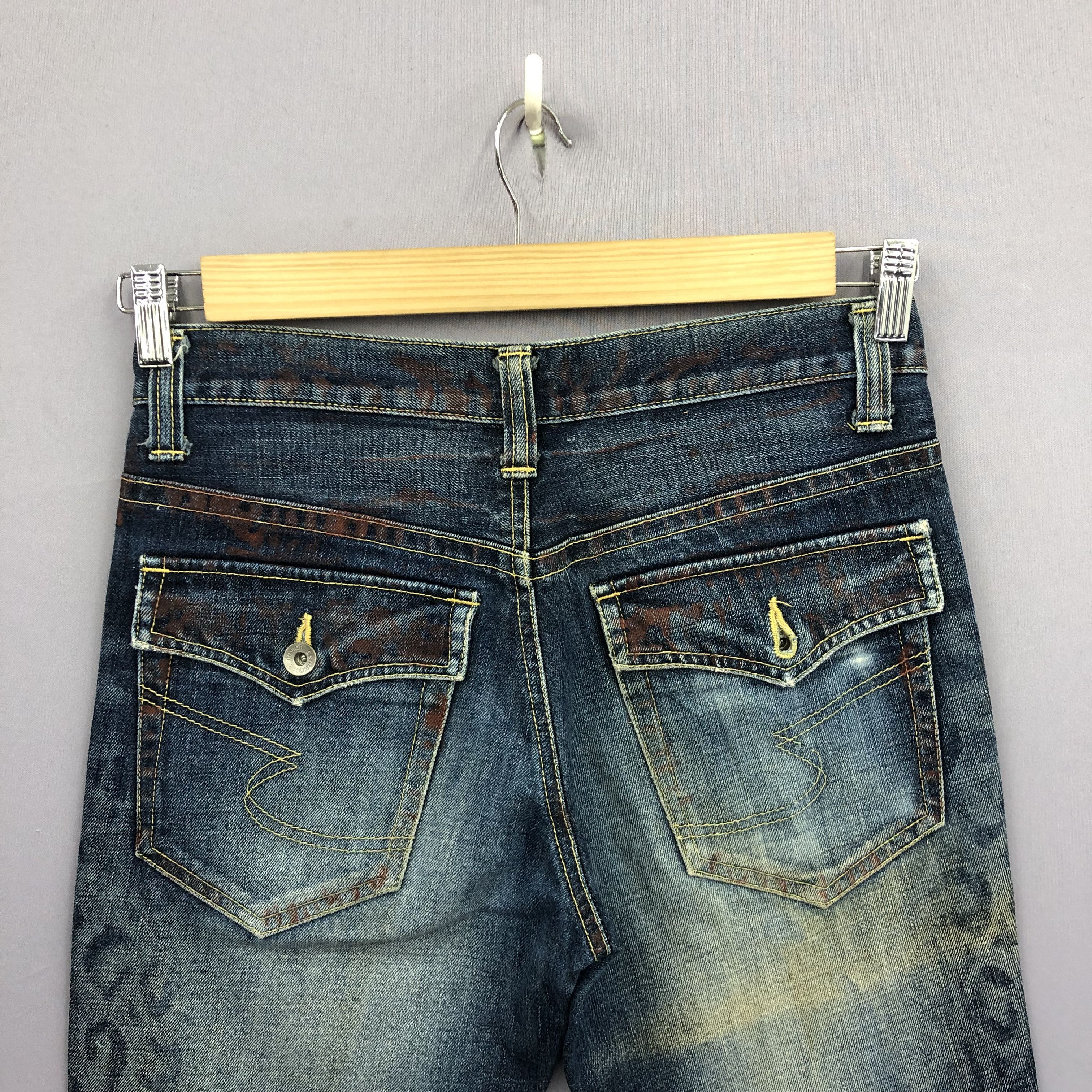 Japanese Brand Vintage Y2K Semantic Design Flare Jeans Japanese Brand Denim Size US 30 / EU 46 - 6 Thumbnail