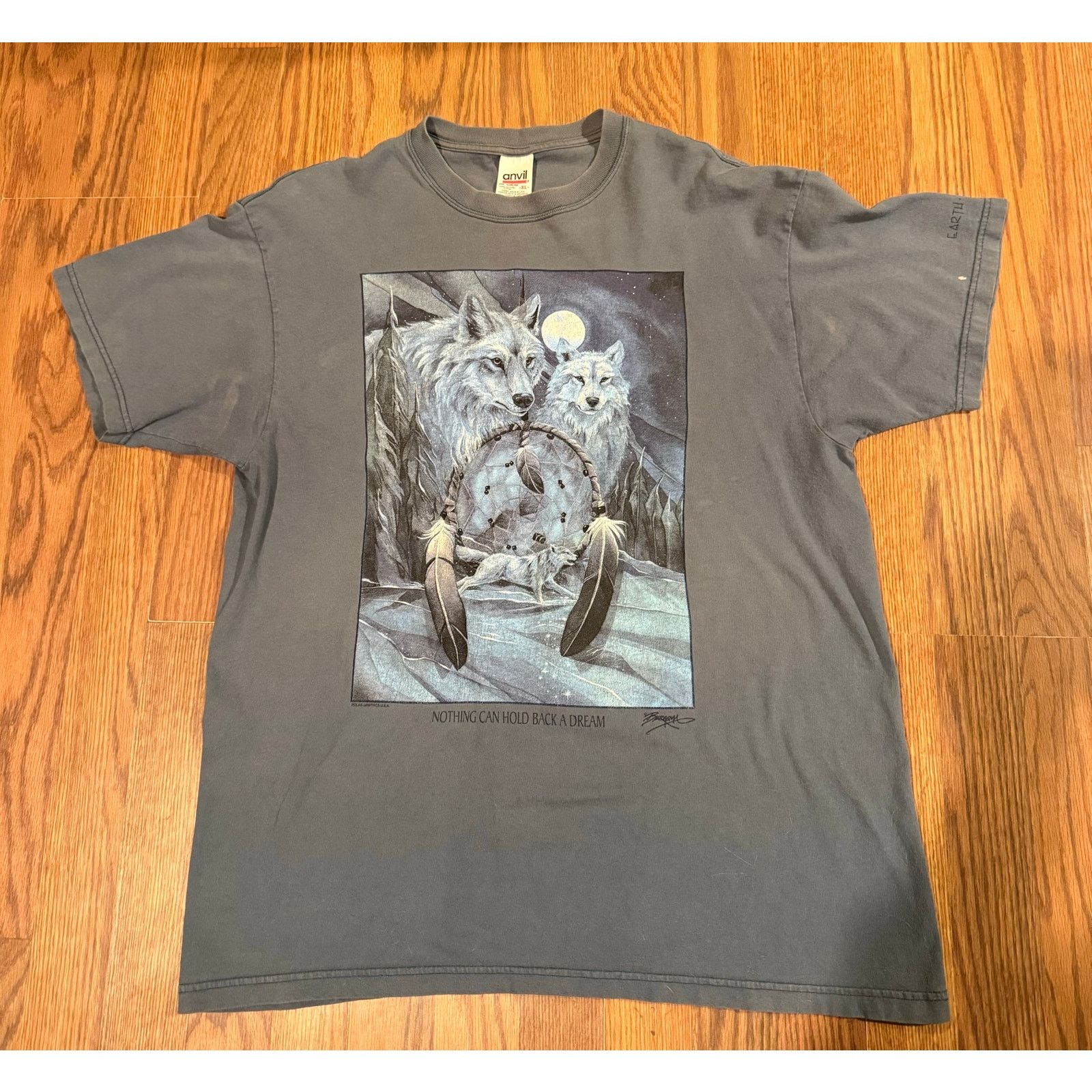 Anvil Vintage Two Wolf Dream Catcher Natire Shirt Size XL Size US XL / EU 56 / 4 - 1 Thumbnail