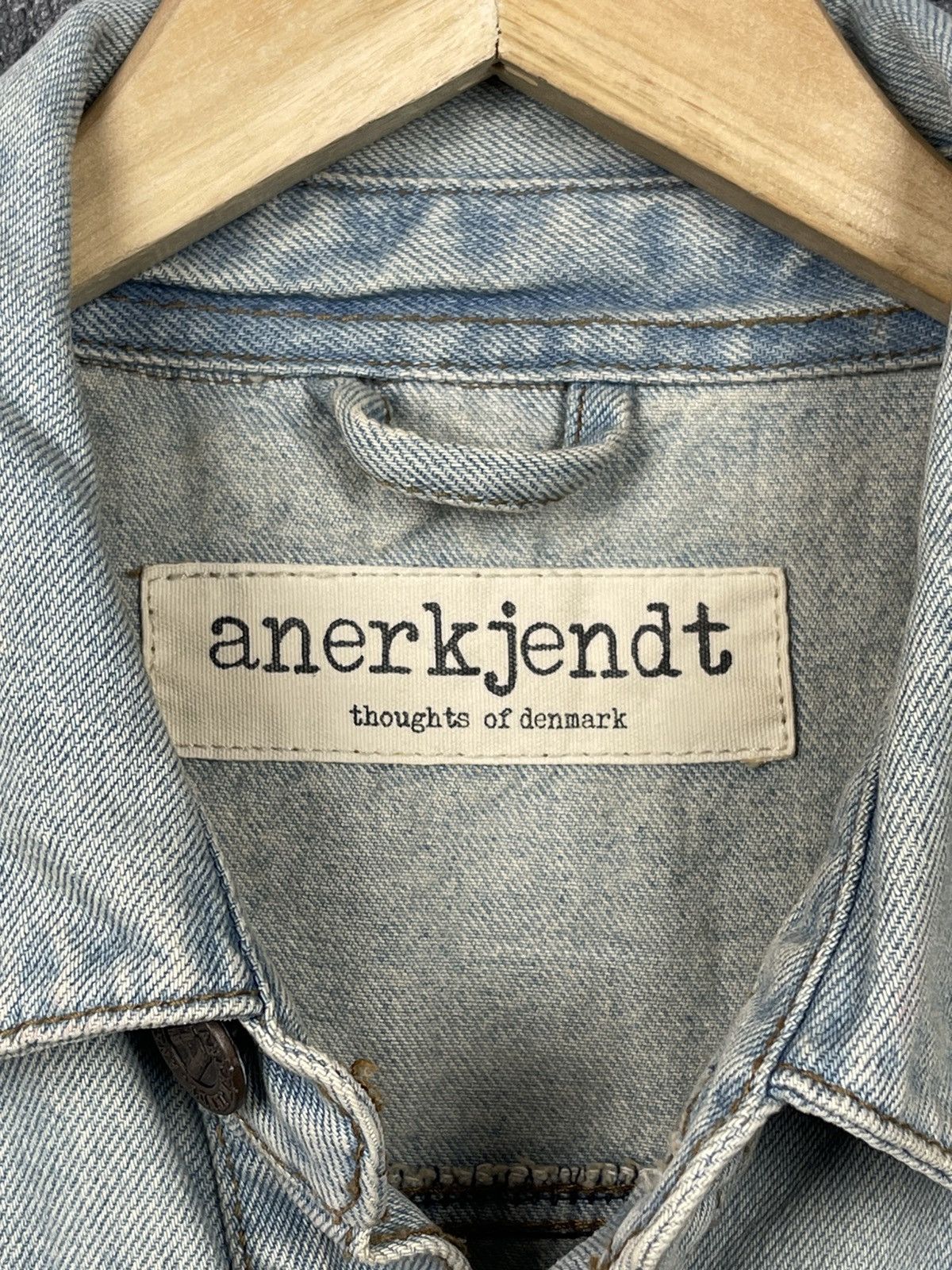 Anerkjendt Anerkjendt Though Of Denmar Blue Denim Jeans Vest Size L Size US M / EU 48-50 / 2 - 6 Thumbnail