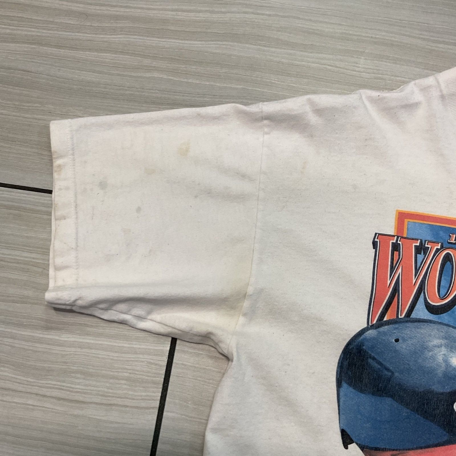 Starter 1997 MLB World Series Indians vs Marlins Distressed T-Shirt Size US L / EU 52-54 / 3 - 8 Thumbnail