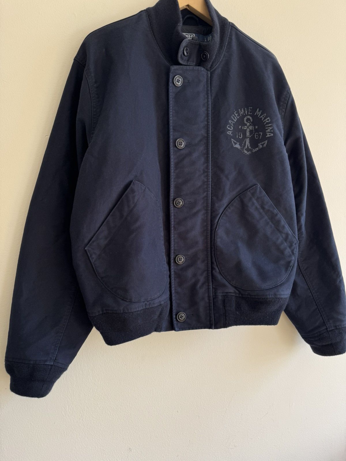 Polo Ralph Lauren × Ralph Lauren Polo Ralph Lauren Graphic Deck Jacket Mock Neck Bomber Size US L / EU 52-54 / 3 - 4 Thumbnail