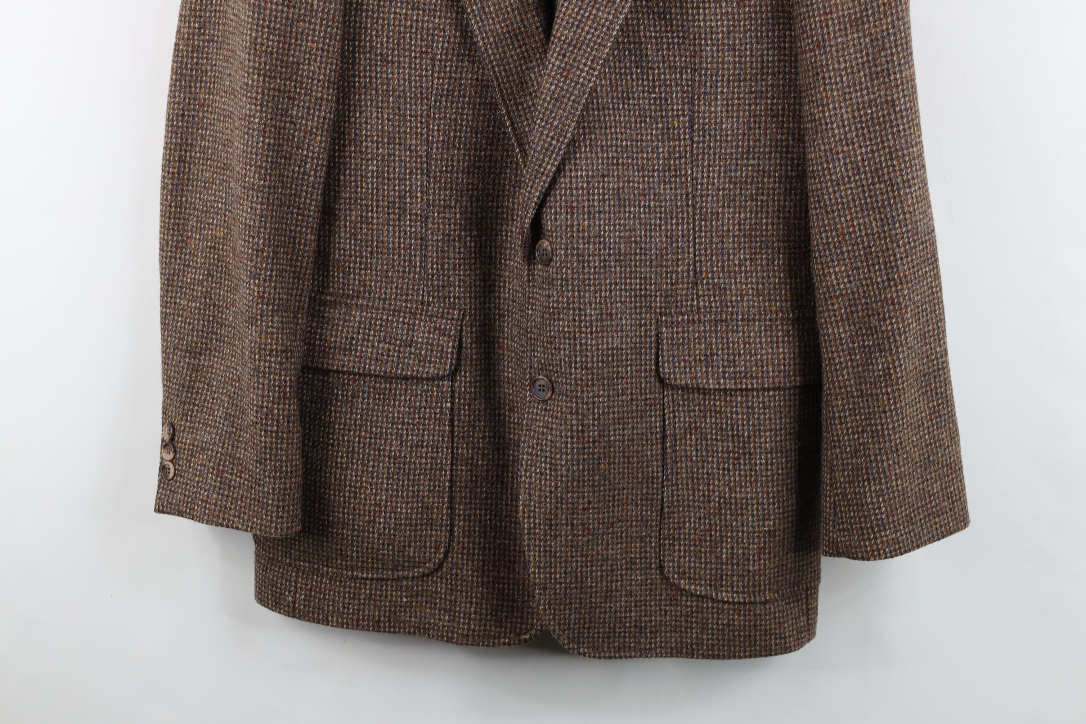 Vintage Vintage 70s Streetwear Tweed Suit Coat Blazer Jacket USA Size US L / EU 52-54 / 3 - 3 Thumbnail