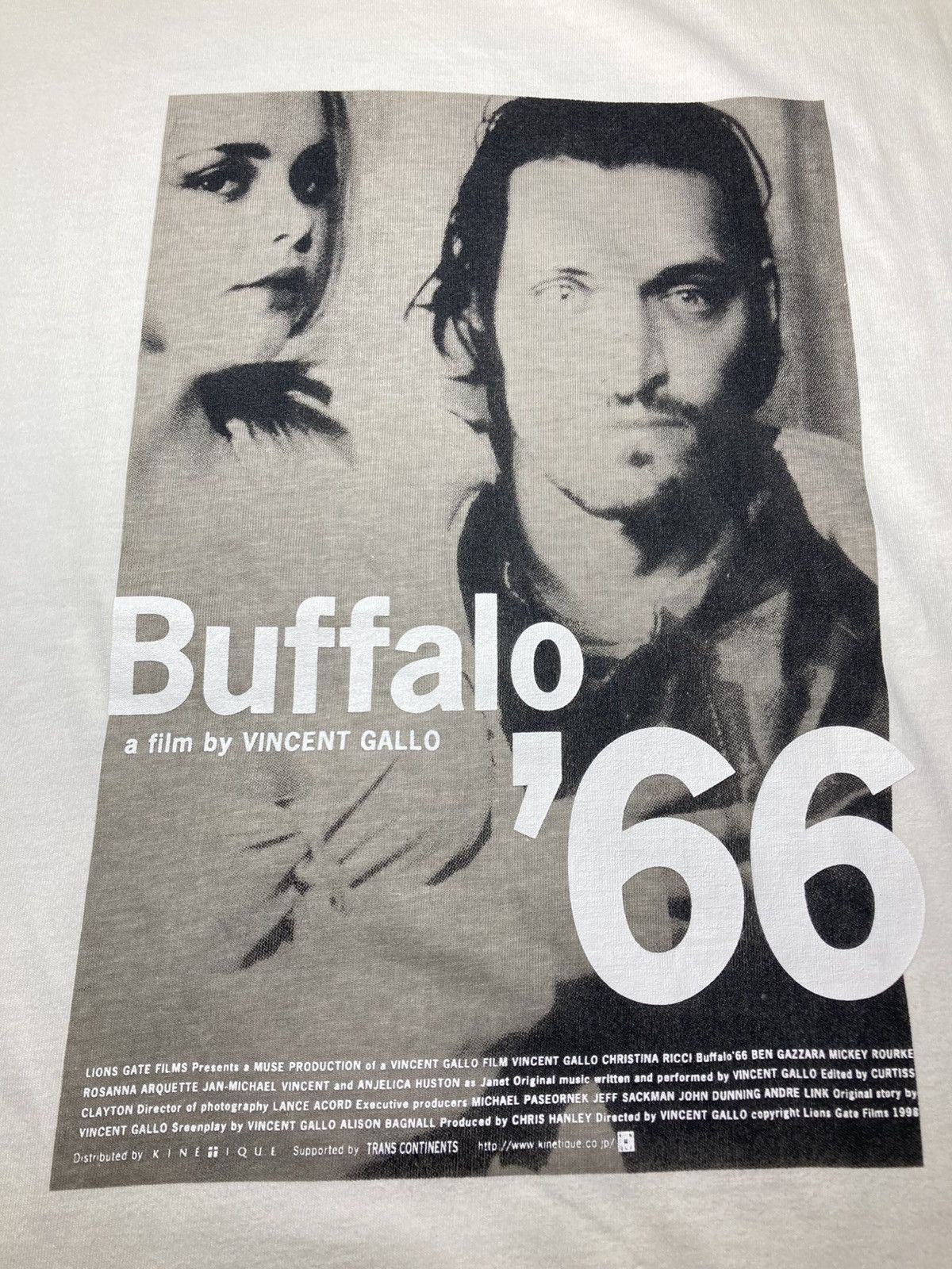 Vintage 1998 Buffalo 66 Vincent Gallo Poster Tee Film Movie 90s Bad Size US S / EU 44-46 / 1 - 4 Thumbnail