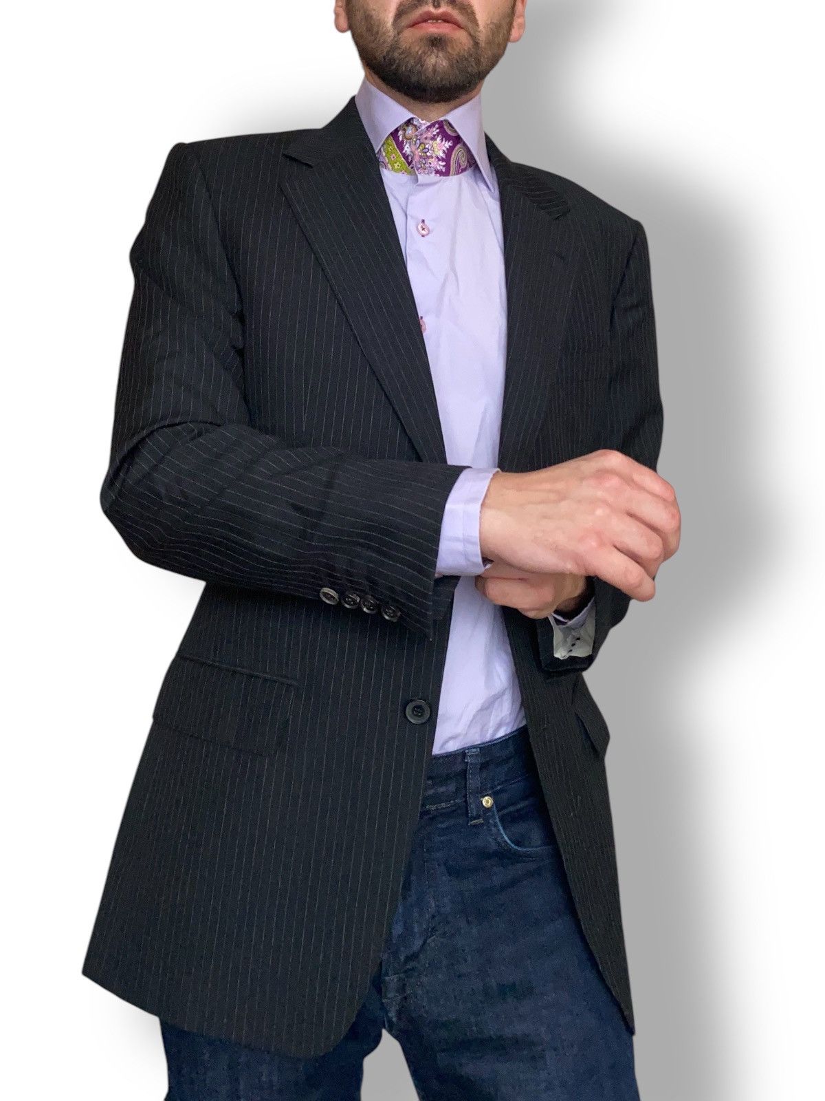 Hugo Boss Hugo Boss x Wool x Cashmere x Mohair x Blazer x Suit Size 48R - 4 Thumbnail