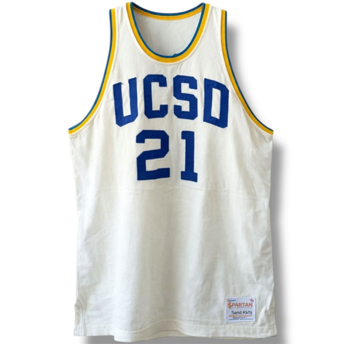 Vintage RARE! 70’S NCAA UCSD SAN DIEGO #21 SPARTAN BASKETBALLJERSEY Size US S / EU 44-46 / 1 - 1 Thumbnail