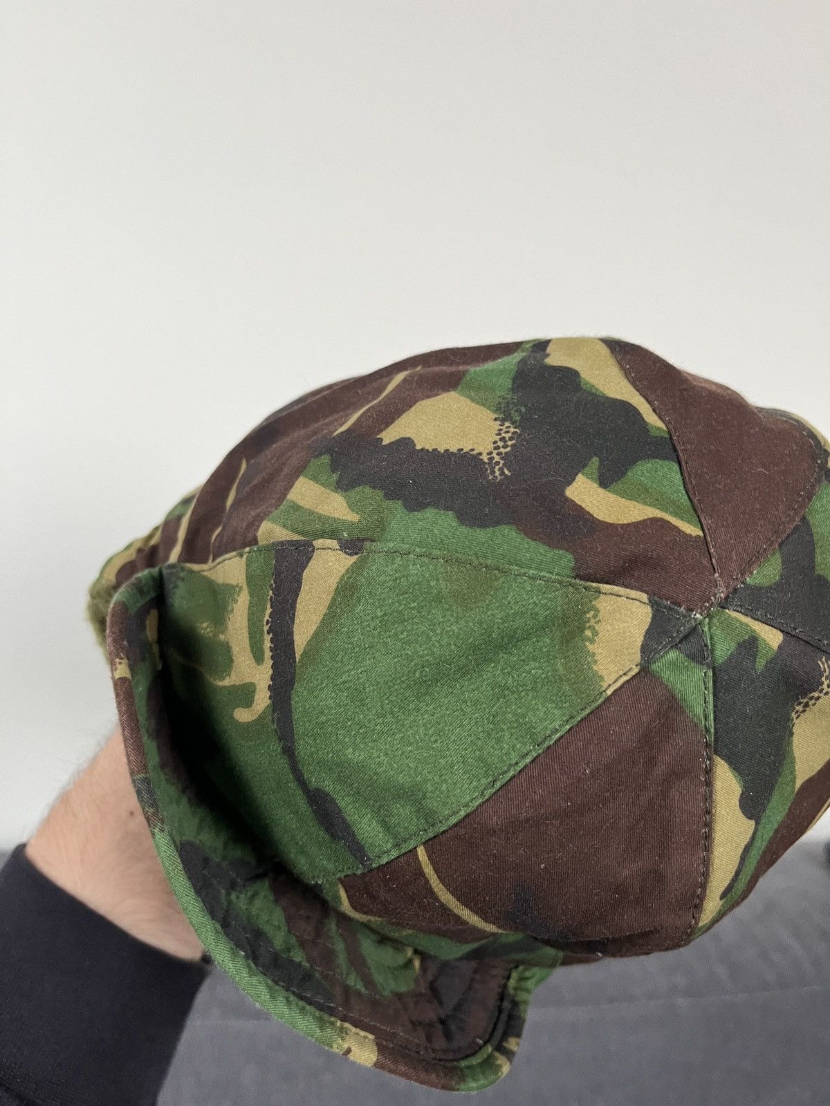 Vintage Kurt Cobain Style DPM Camo Trapper Hat Military Ushanka Size ONE SIZE - 19 Thumbnail