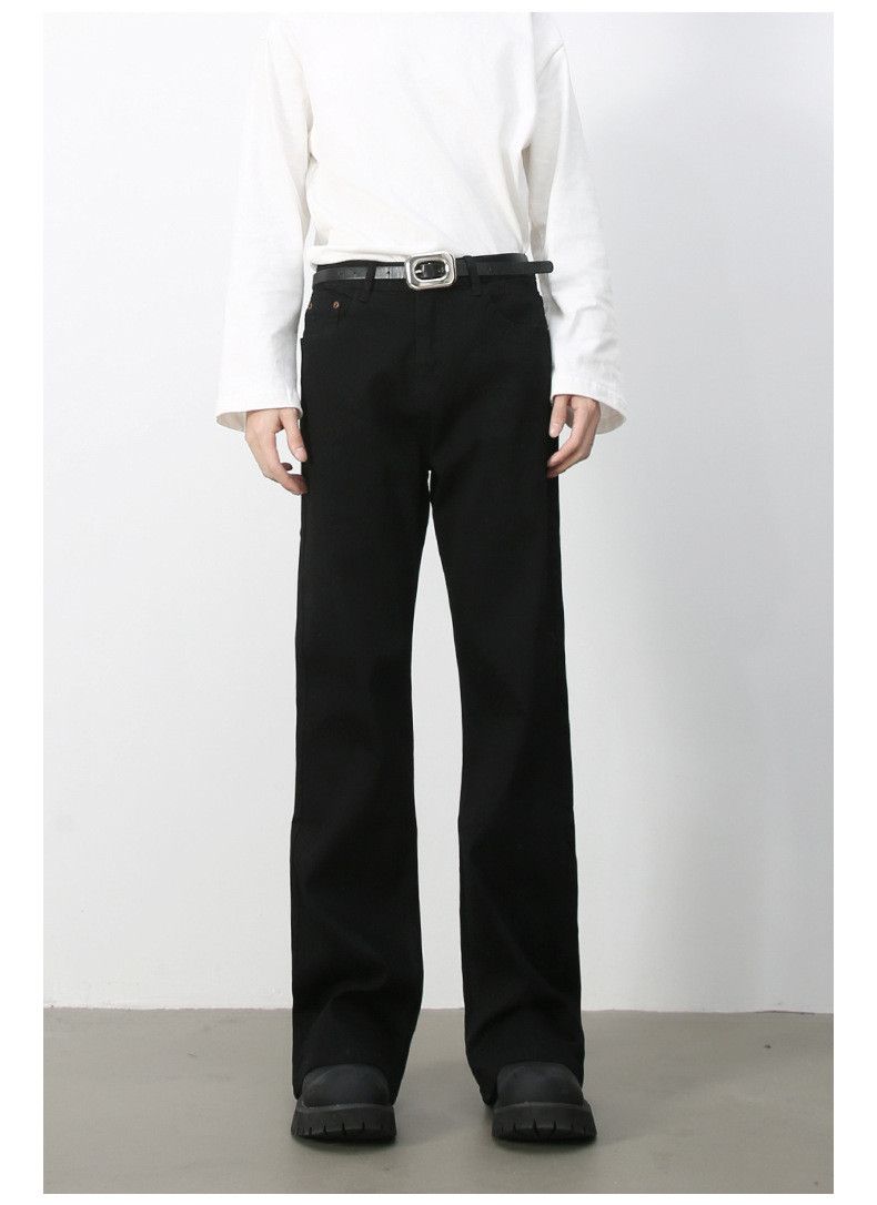 Japanese Brand × Jean Japanese retro solid color versatile flared casual jeans Size US 32 / EU 48 - 1 Thumbnail