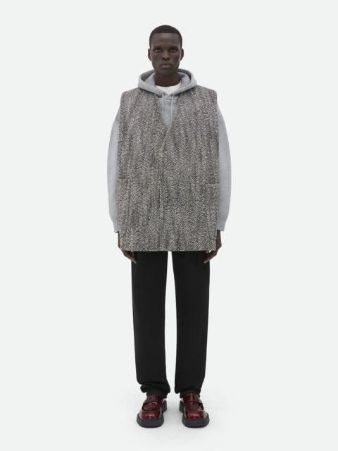 Bottega Veneta sleeveless felted wool chevron coat Size US M / EU 48-50 / 2 - 1 Thumbnail