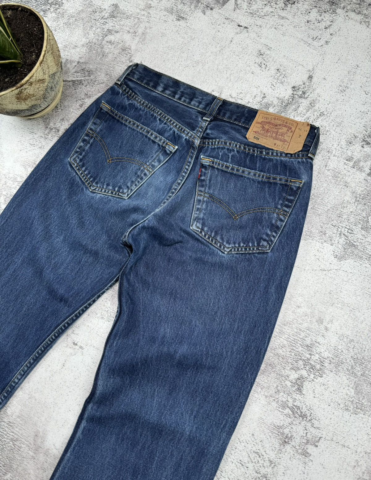 Levi's Vintage 90S Stright Levis 501 Classic Basic USA Denim Jeans Size US 31 - 5 Thumbnail