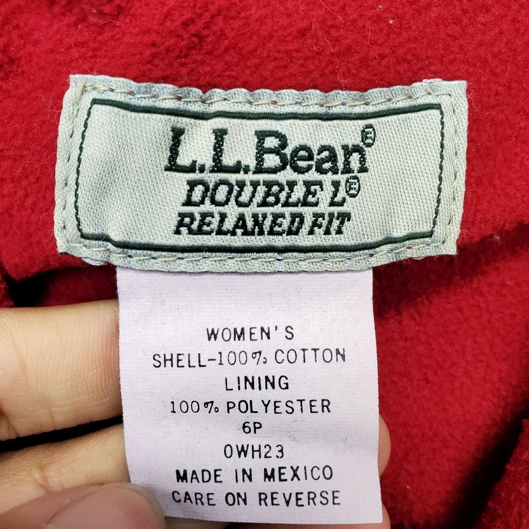 Vintage L.L. Bean Jeans Women 6P Blue Denim Fleece Lined Relaxed Straight Leg 5-Pocket Design Size 6P Womens Jeans Size 28" / US 6 / IT 42 - 7 Thumbnail