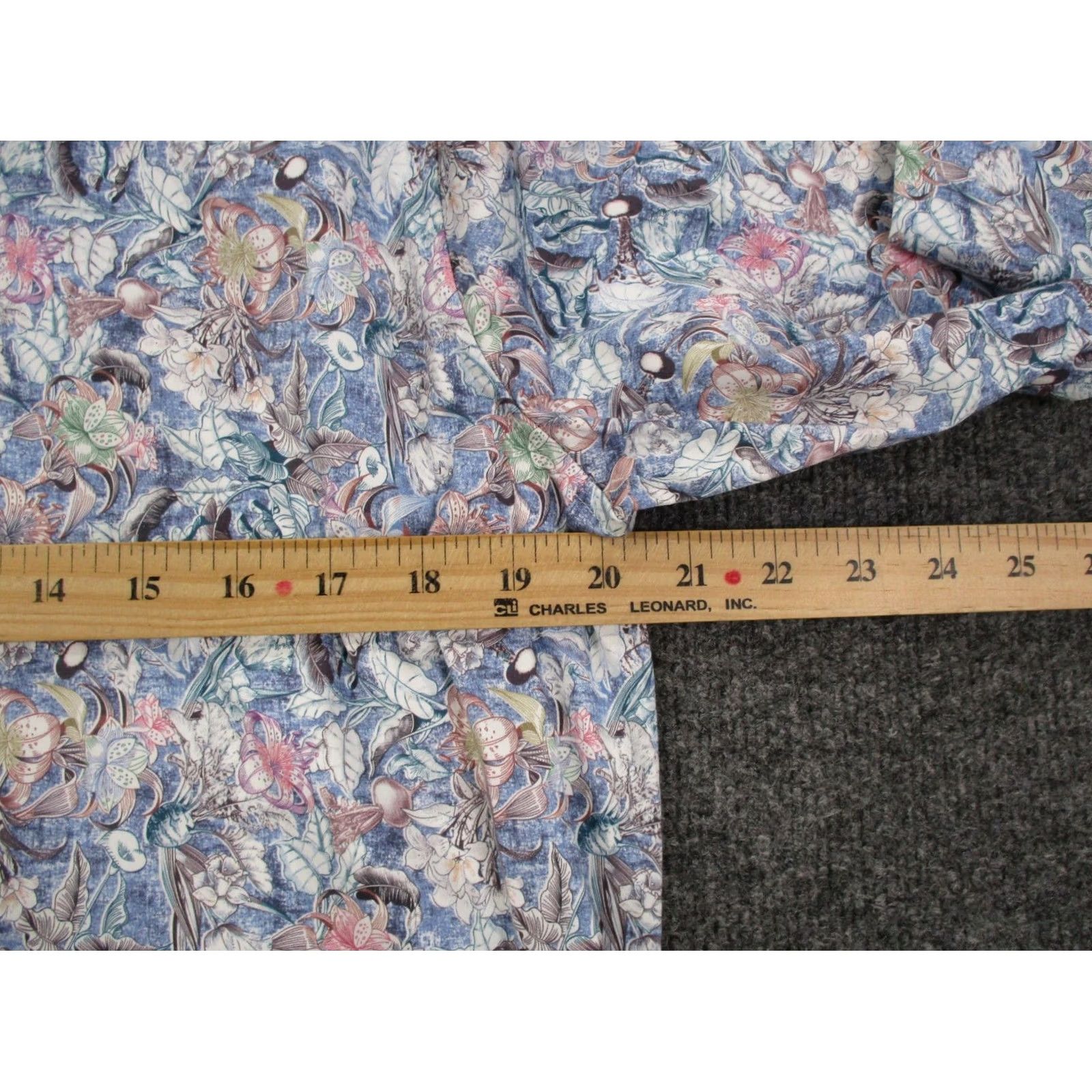 Robert Graham Robert Graham Shirt Mens M Multicolor Floral Button-Up Long Sleeve Collared Casual Knit Cotton Spandex Size US M / EU 48-50 / 2 - 5 Thumbnail