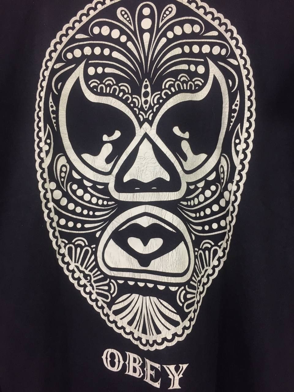 Obey Vtg Obey Shepard Fairey Lucha Libre Graphic Tee Size US L / EU 52-54 / 3 - 3 Thumbnail