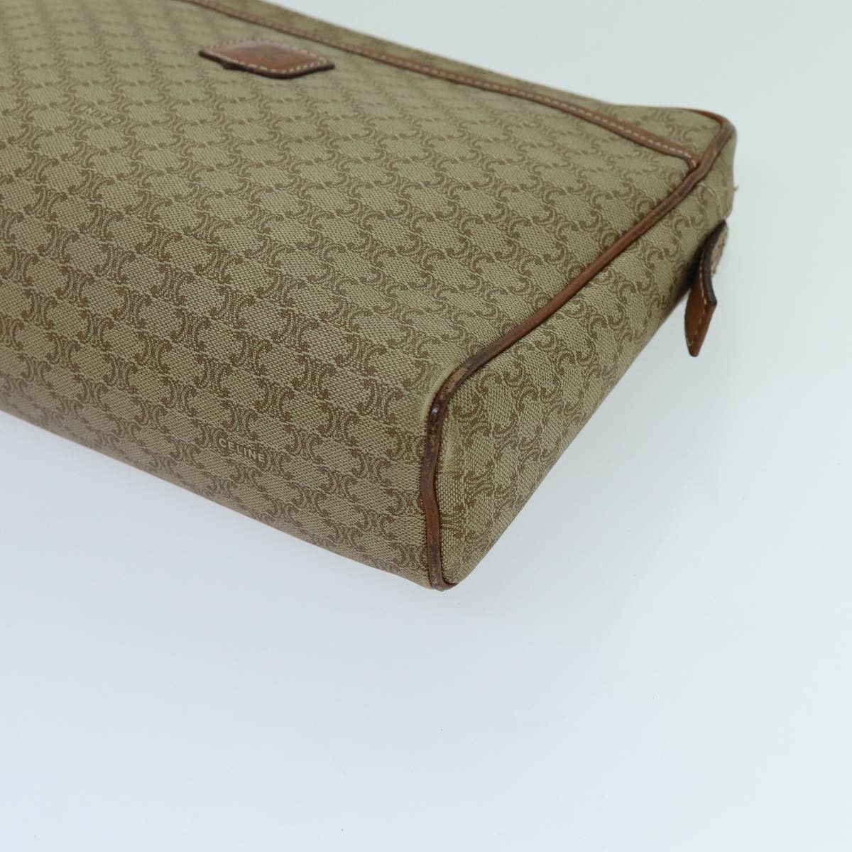 Celine CELINE Macadam Canvas Clutch Bag Beige Size ONE SIZE - 7 Thumbnail