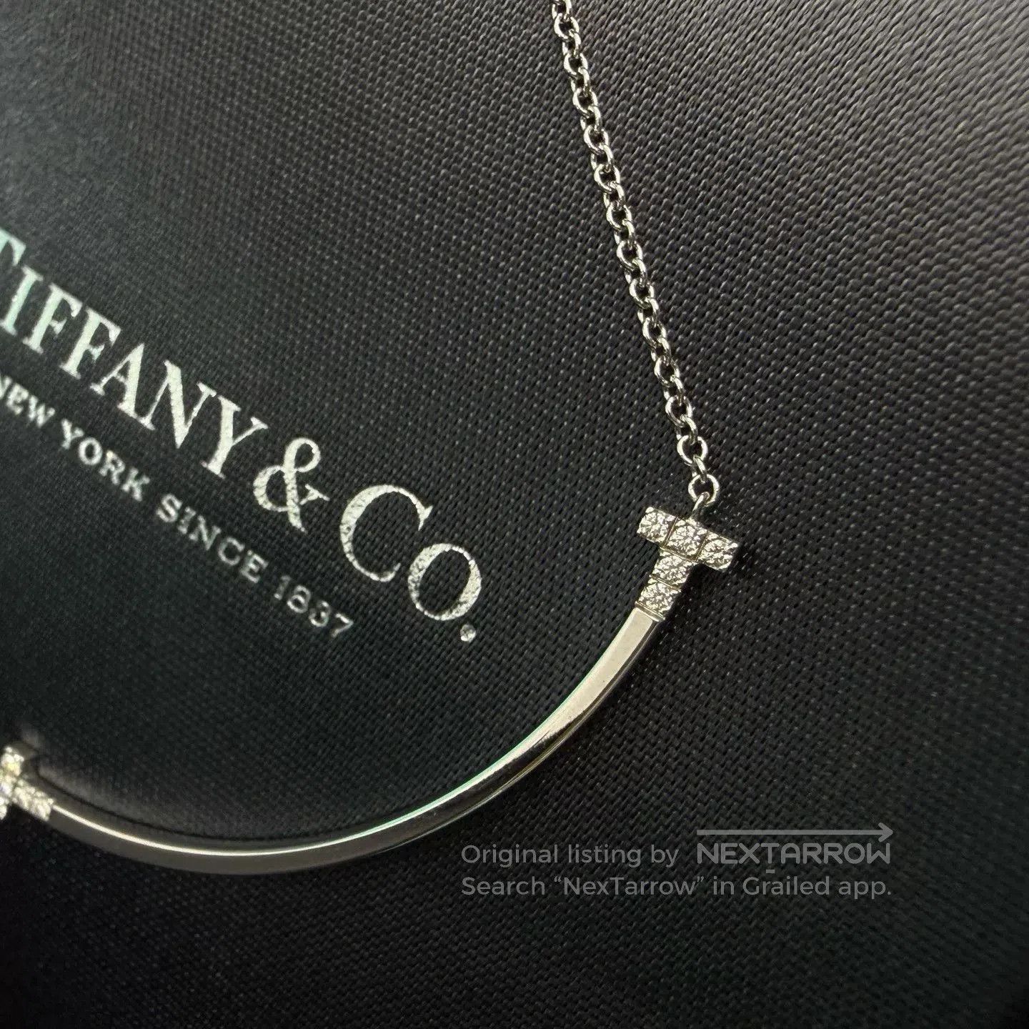 Tiffany & Co. Tiffany T Series Diamond Smile Necklace. Size ONE SIZE - 3 Thumbnail