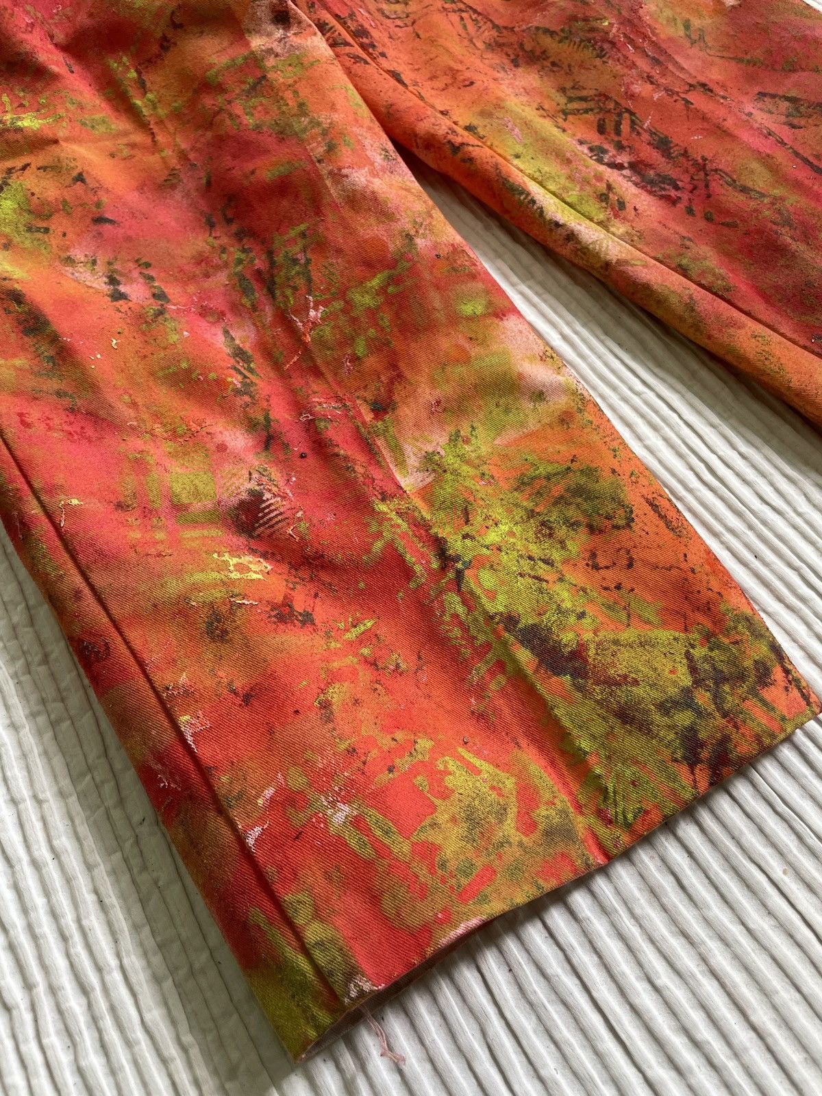 Handmade Ugly Madras Hand Painted Camo Pants Size US 32 / EU 48 - 10 Thumbnail