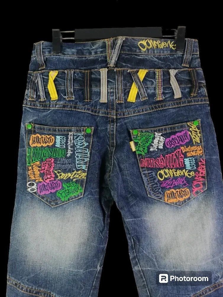 Tornado Mart Vintage Sorridere Double Waist Graffiti Pop Art Denim Size US 30 / EU 46 - 8 Thumbnail