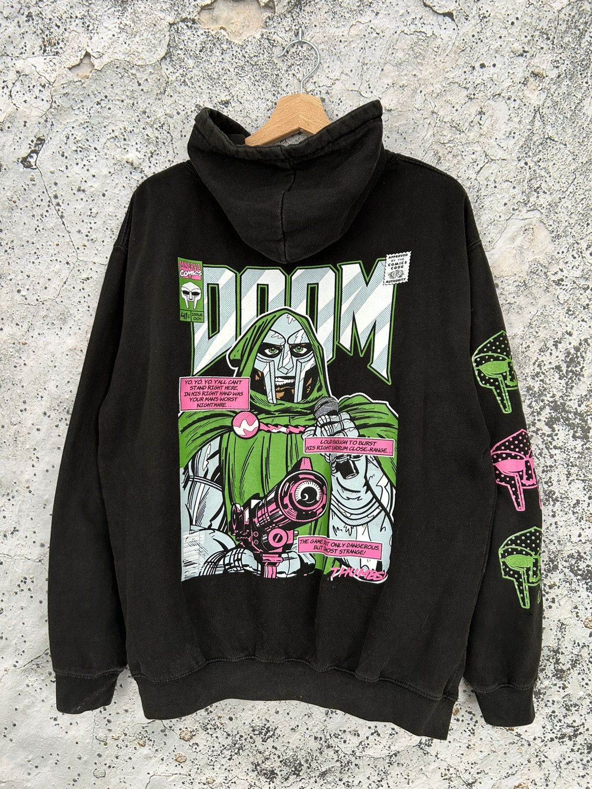 Marvel Comics Thumbs Doom Comics Graphic Hoodie Baggy Rap Affliction Size US L / EU 52-54 / 3 - 1 Thumbnail