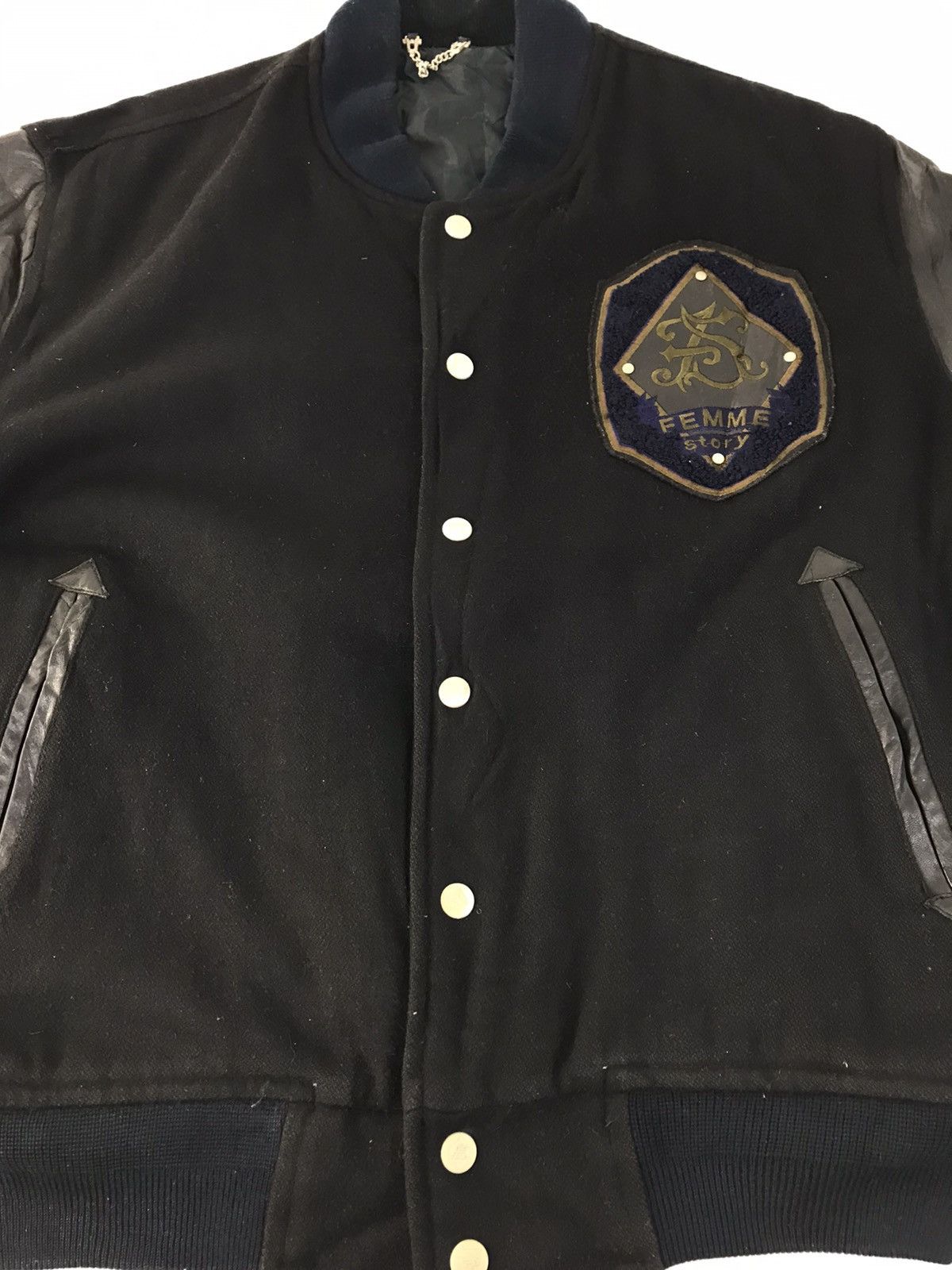 Vintage 90s Femme Story Men & Ladies Unisex Leather Sleeve Padded Size US M / EU 48-50 / 2 - 3 Thumbnail