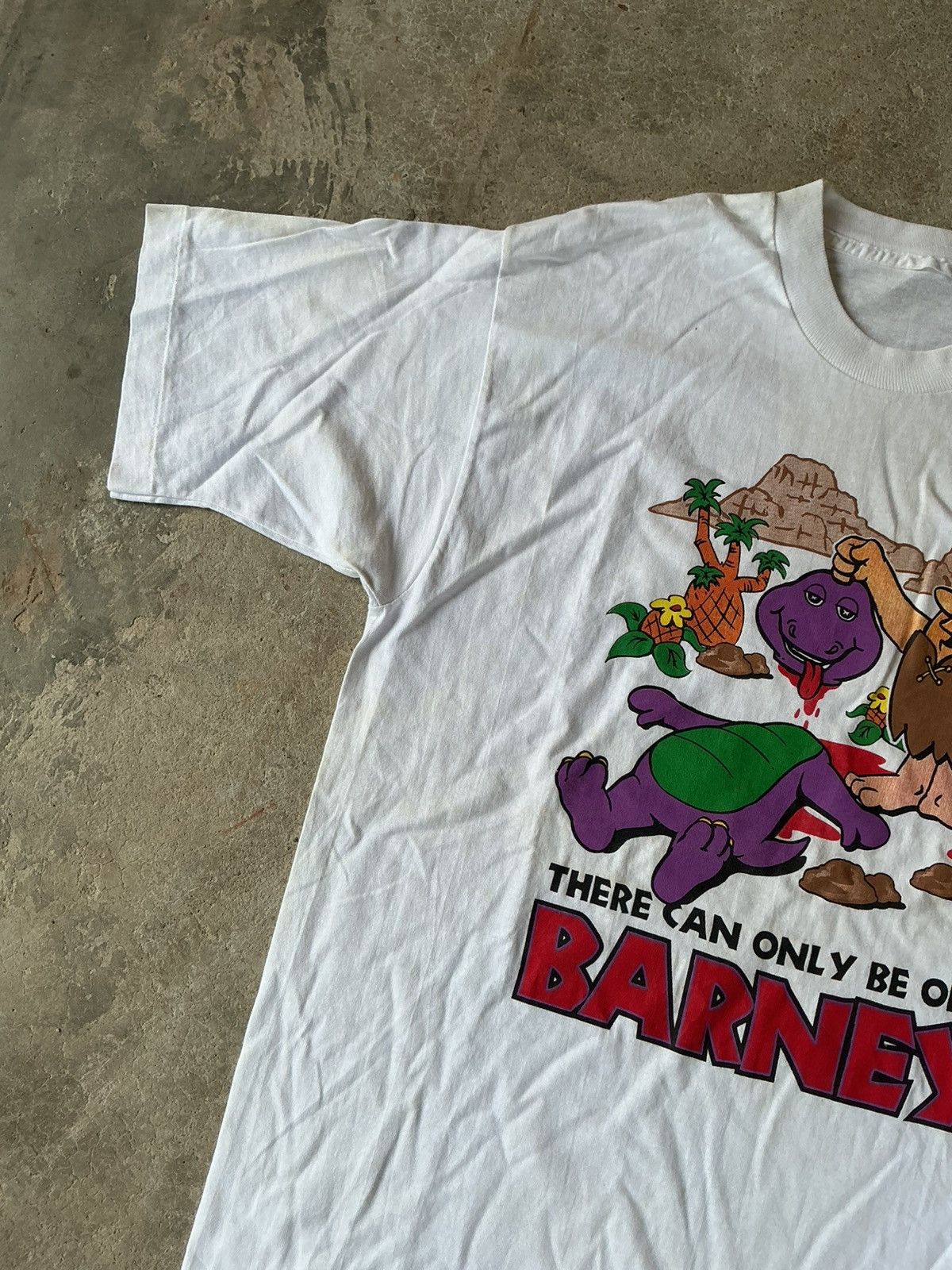 Vintage Vintage There Can Only Be One Barney Tee Size US L / EU 52-54 / 3 - 3 Thumbnail