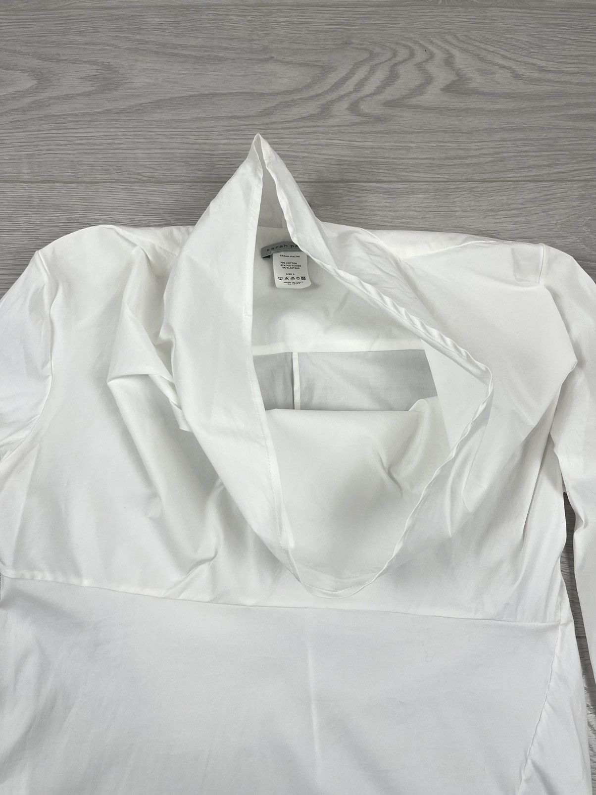 Le Grande Bleu (L.G.B.) Sarah Pacini White Light Avante Garde Dress Size M / US 6-8 / IT 42-44 - 7 Thumbnail