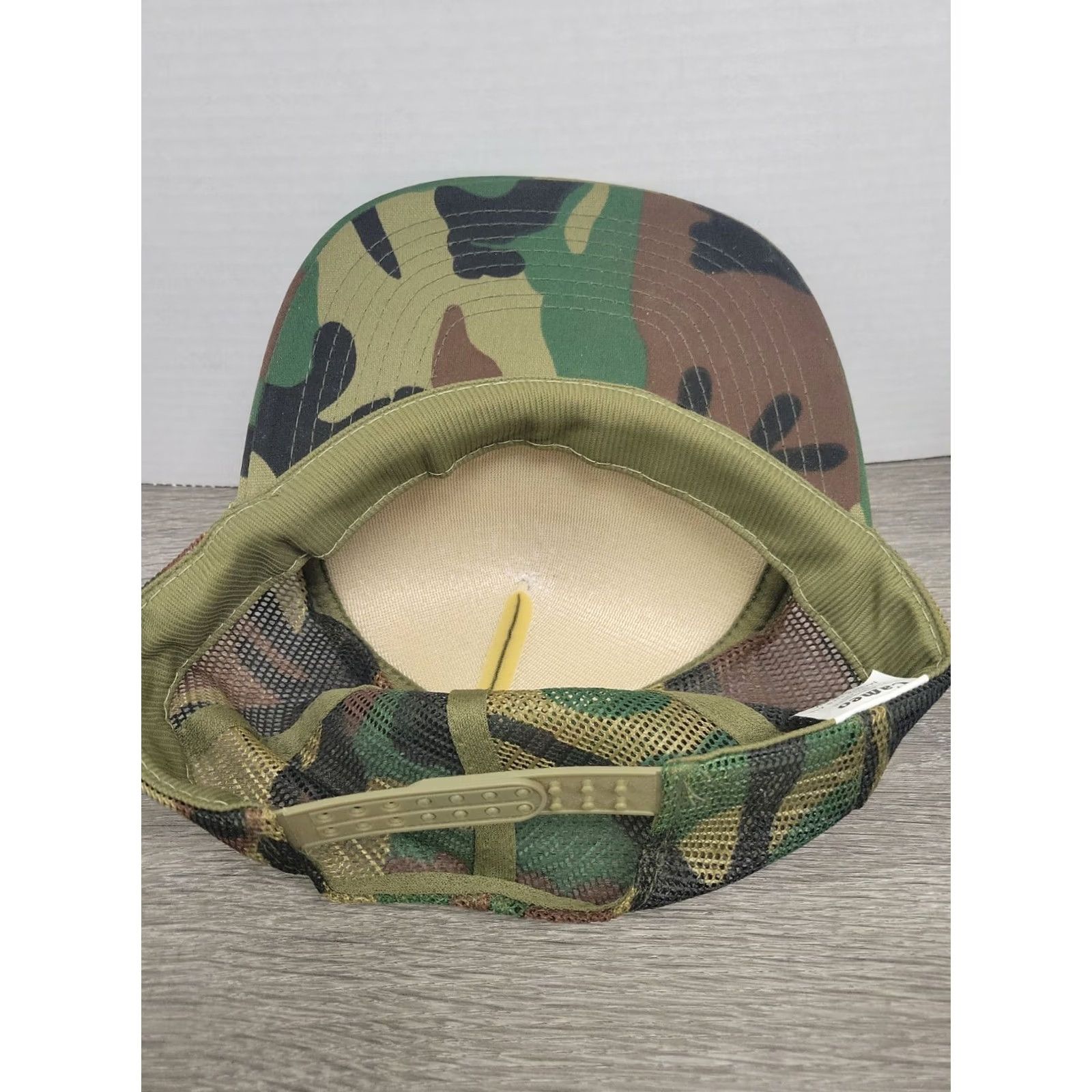 Olive VINTAGE US Open 1997 Bass Tournament Snapback Trucker Hat Cap Olive Green Mens Size ONE SIZE - 7 Thumbnail