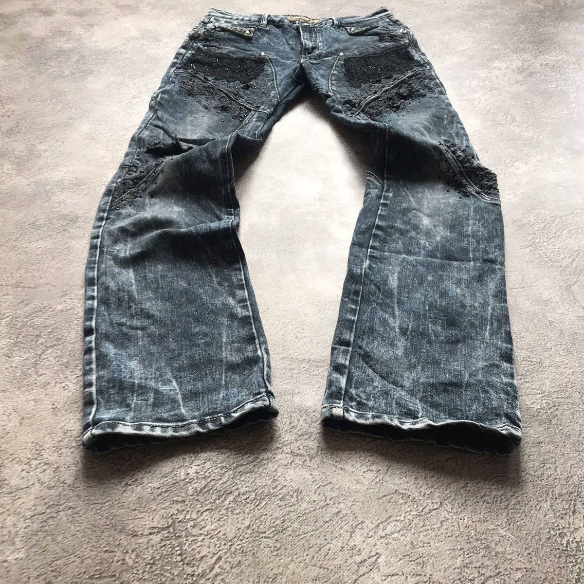 Vintage Vintage 90s Faded Distressed Baggy Jeans Grunge Skate 31 Size 31" - 1 Thumbnail