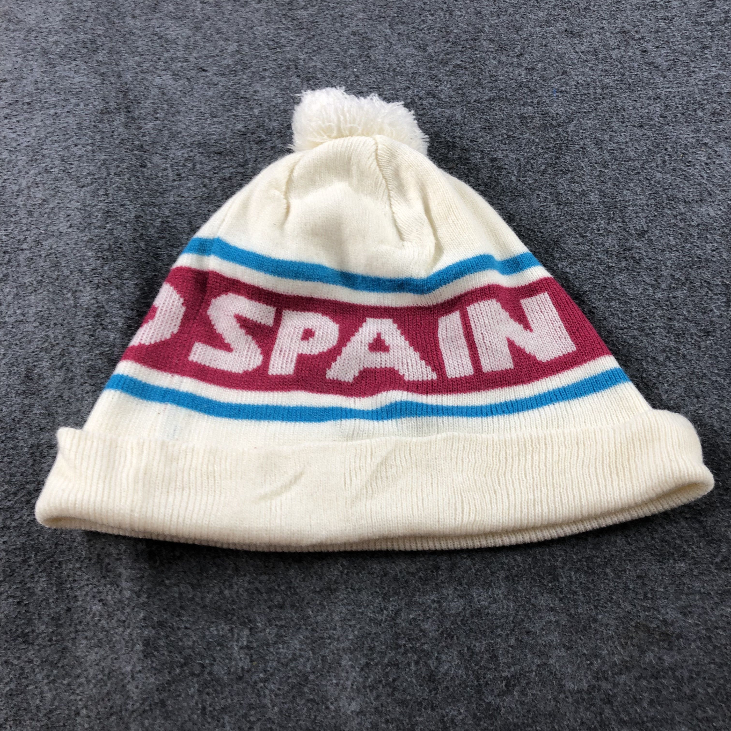 Vintage Unknown Madrid Spain Slouchy Bobble Beanie Snowcap B426 Size ONE SIZE - 4 Thumbnail