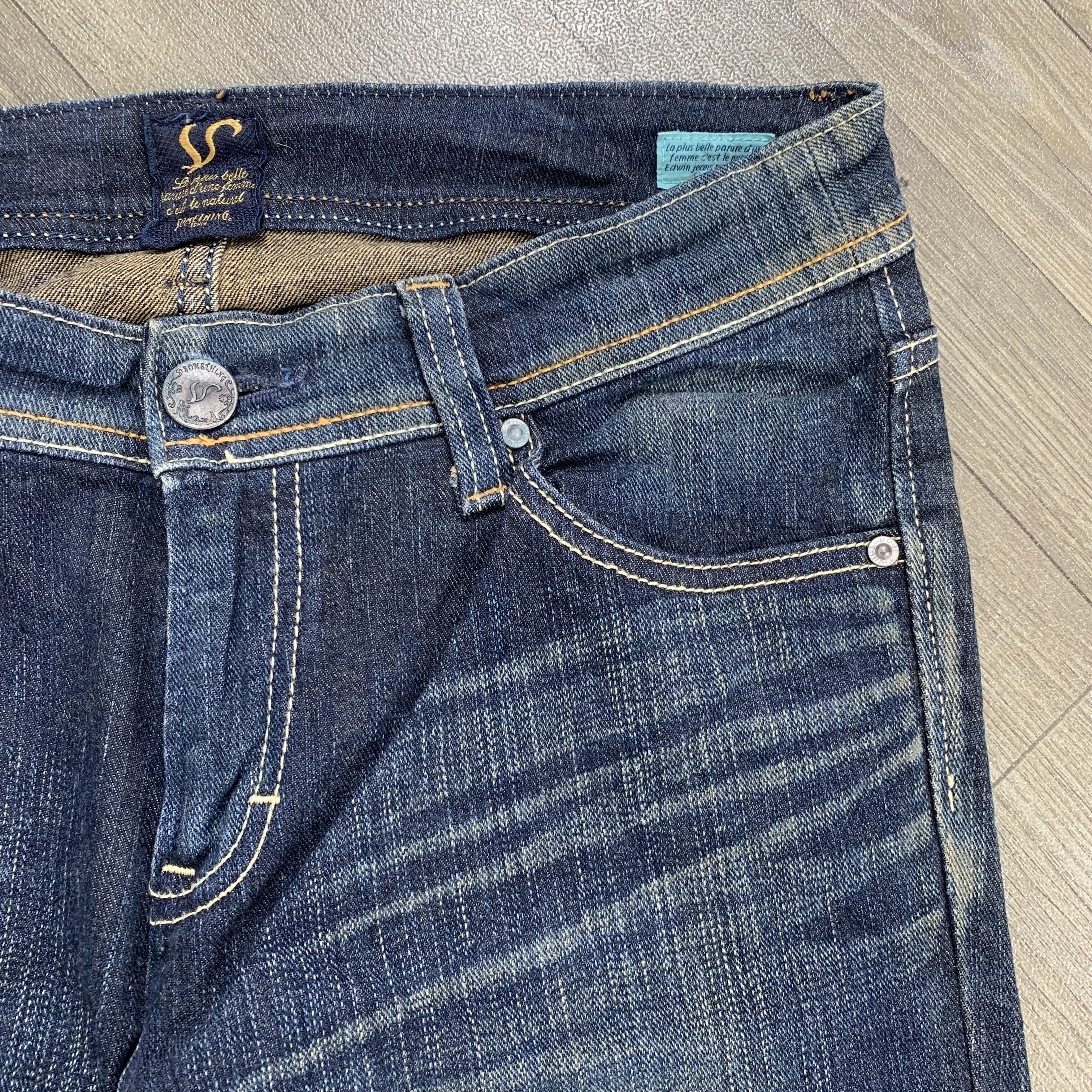 If Six Was Nine Edwin Something Bootcut Flared Jeans Lgb Gothic Style Size US 30 / EU 46 - 5 Thumbnail