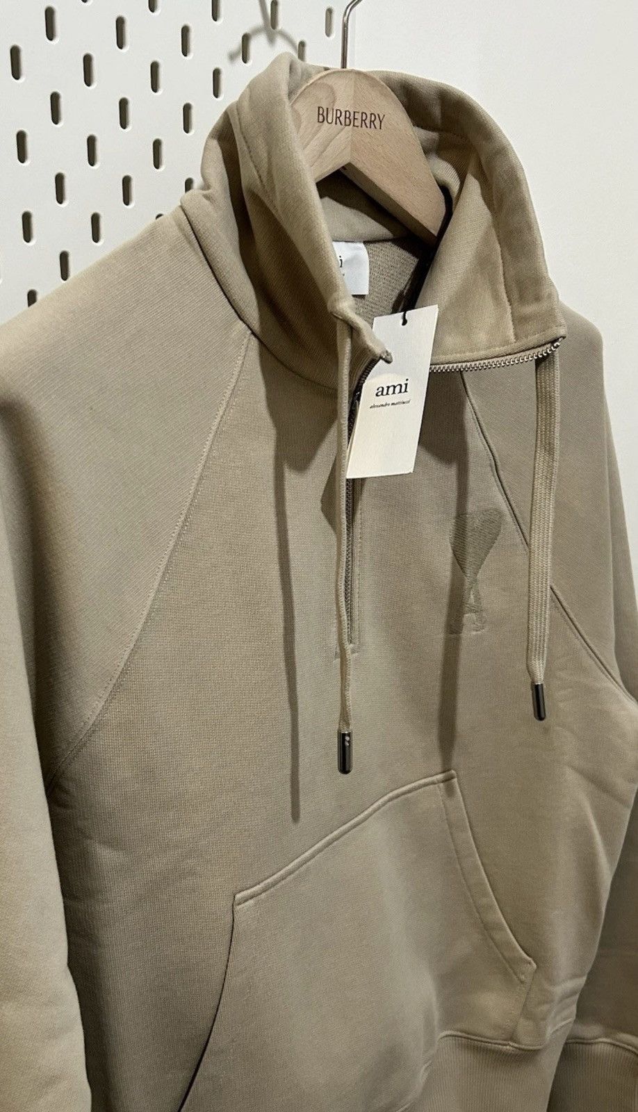 AMI Ami Paris Ami de Coeur Half-Zip Boxy Fit Sweatshirt Small Size US S / EU 44-46 / 1 - 3 Thumbnail