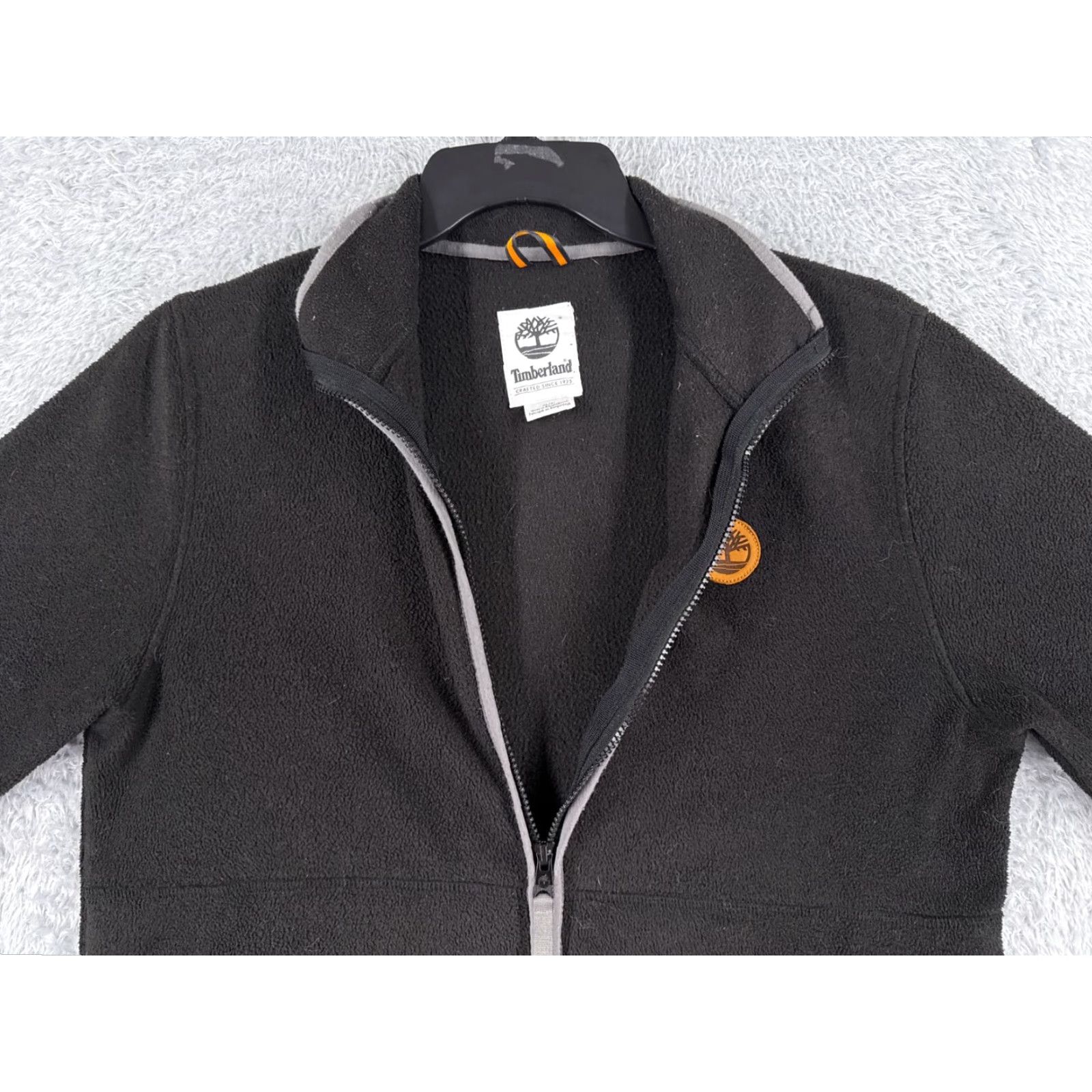 Timberland Timberland Jacket Women Medium Black Full Zip Fleece Pockets Mock Neck READ ME Size M / US 6-8 / IT 42-44 - 4 Thumbnail