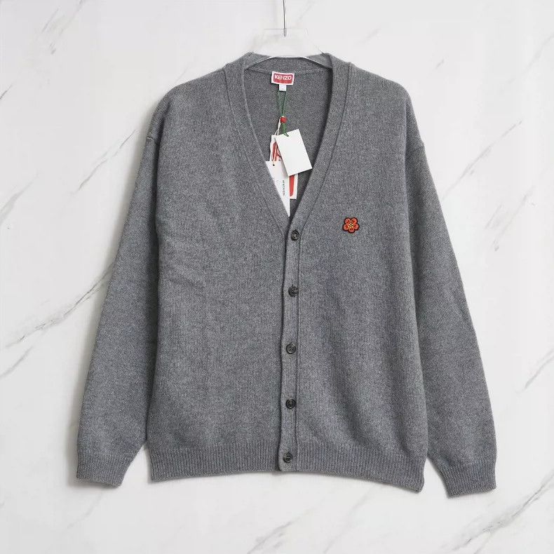 Kenzo KENZO X Nigo co-branded neutral crabapple knit cardigan Size L / US 10 / IT 46 - 2 Thumbnail