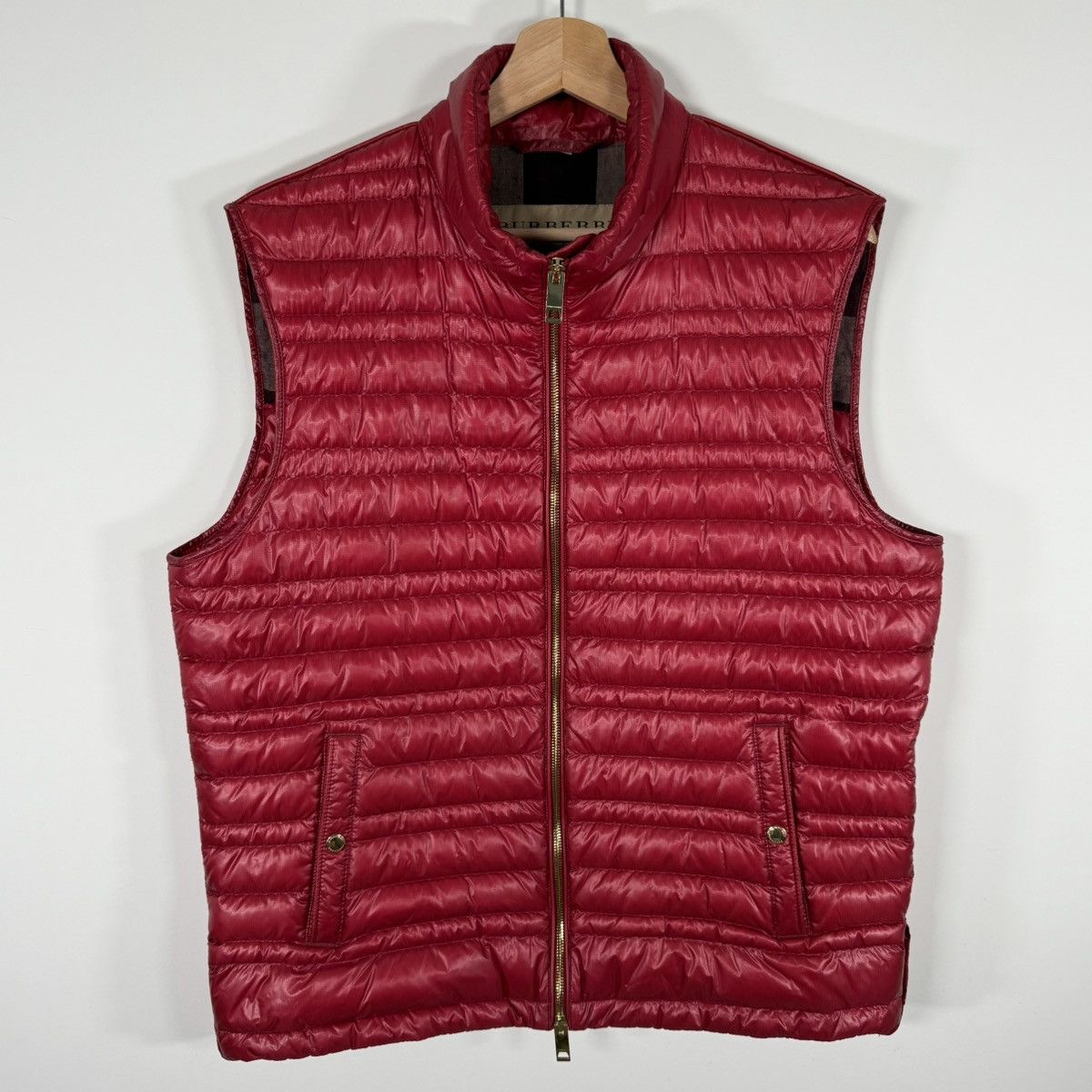 Burberry Burberry Brit Men’s Gilet Down Puffer Vest Size L Red Size US L / EU 52-54 / 3 - 1 Thumbnail