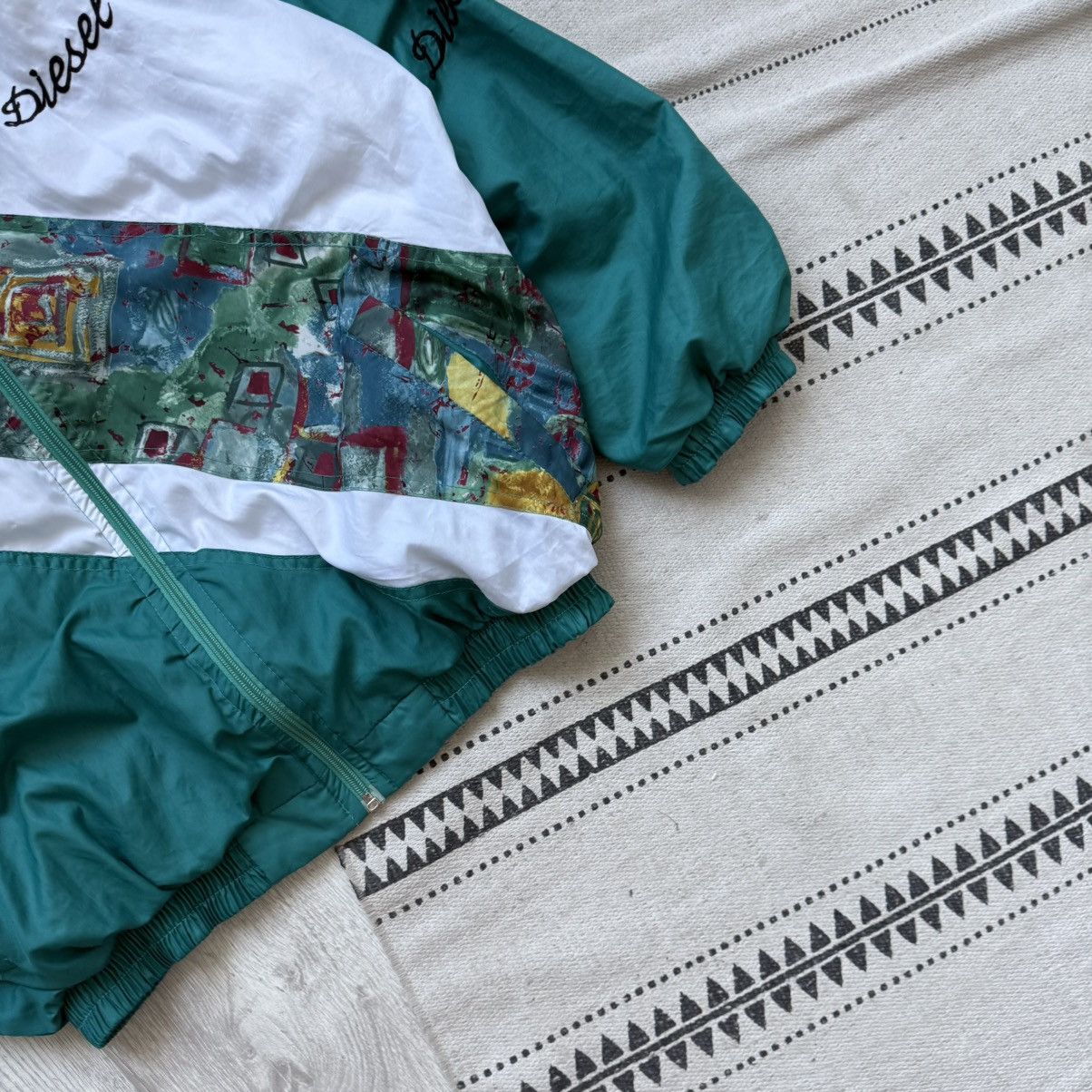 Diesel Vintage 90s Diesel Nylon track jacket Boxy fit Y2K Size US S / EU 44-46 / 1 - 3 Thumbnail
