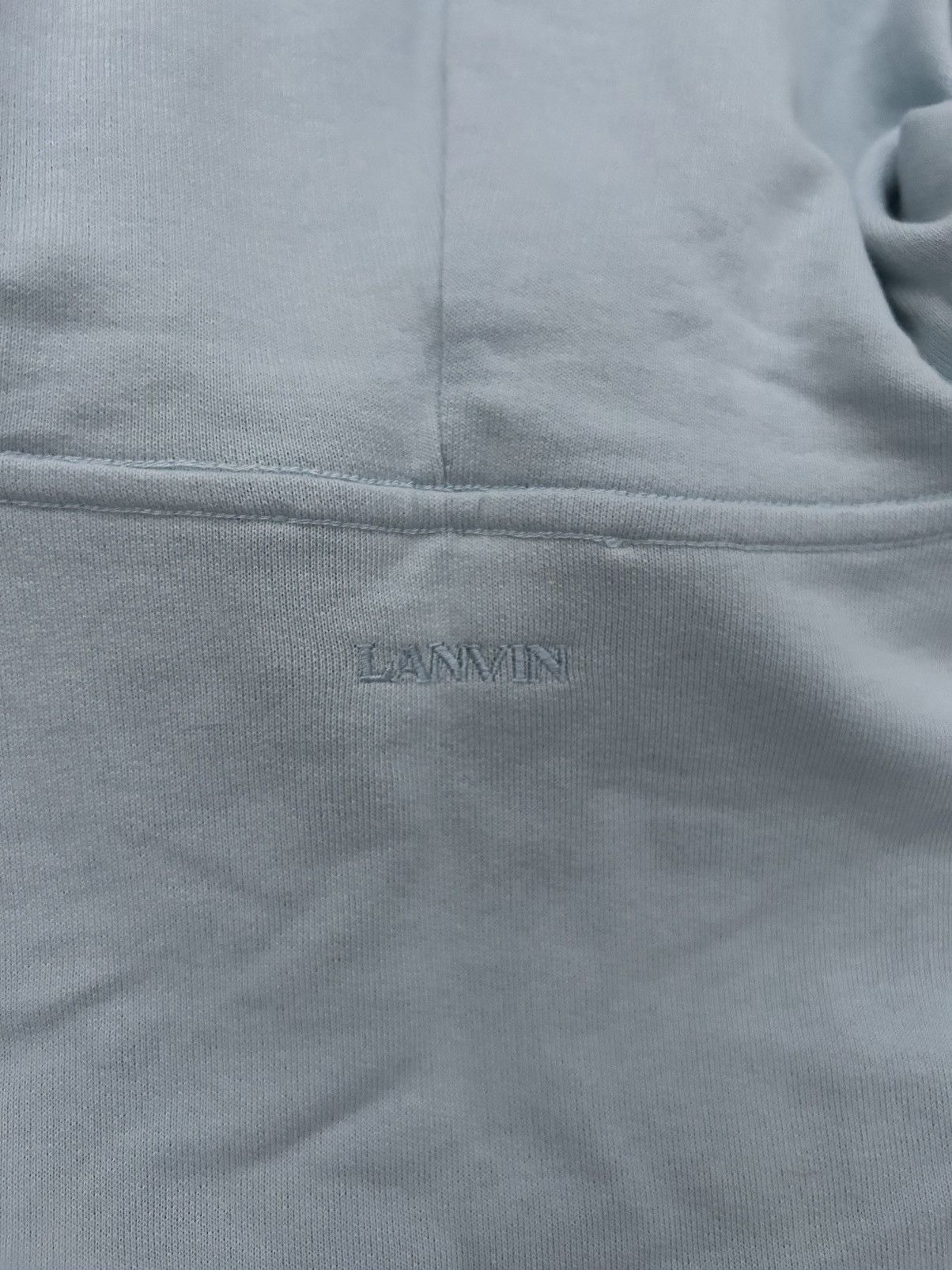 Lanvin Lanvin light blue embroidered lace logo hoodie Flawless!! Size US XXL / EU 58 / 5 - 7 Thumbnail