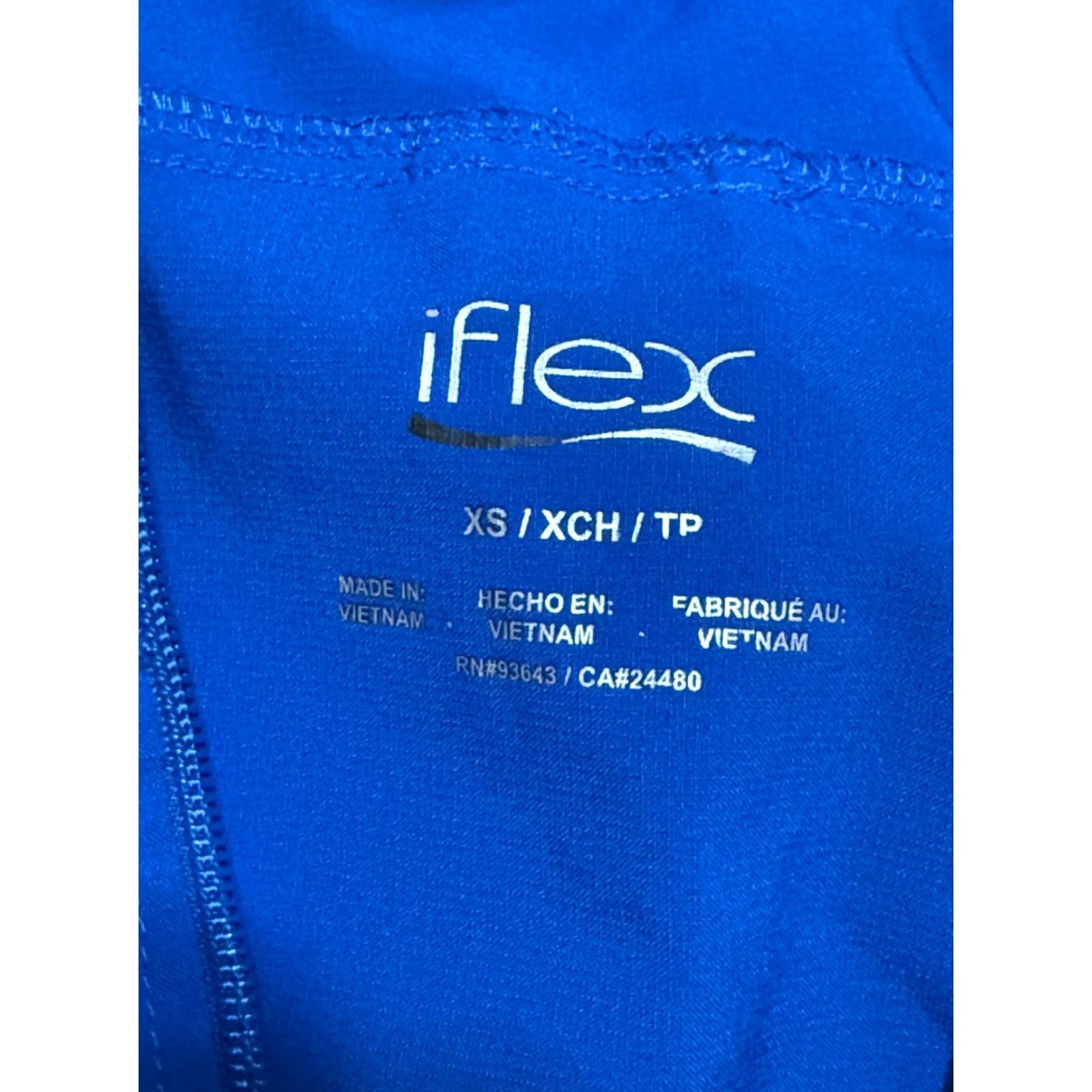 Vintage iflex Shirt Womens XS Blue Long Sleeve Full Zip Activewear Casual Modern Size XS / US 0-2 / IT 36-38 - 5 Thumbnail