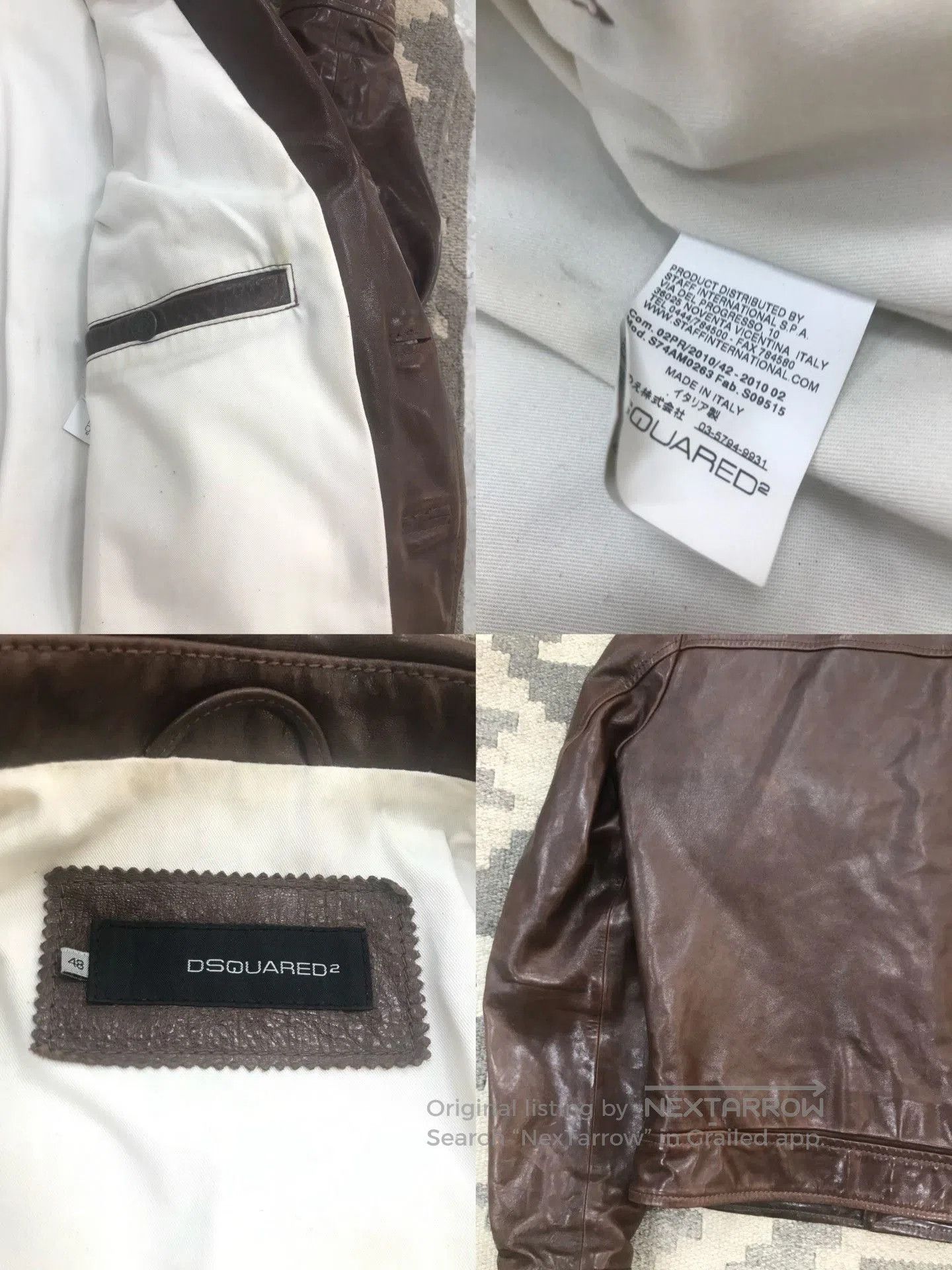 Dsquared2 Dsquared2 Military Style Leather Vest. Size US M / EU 48-50 / 2 - 6 Thumbnail