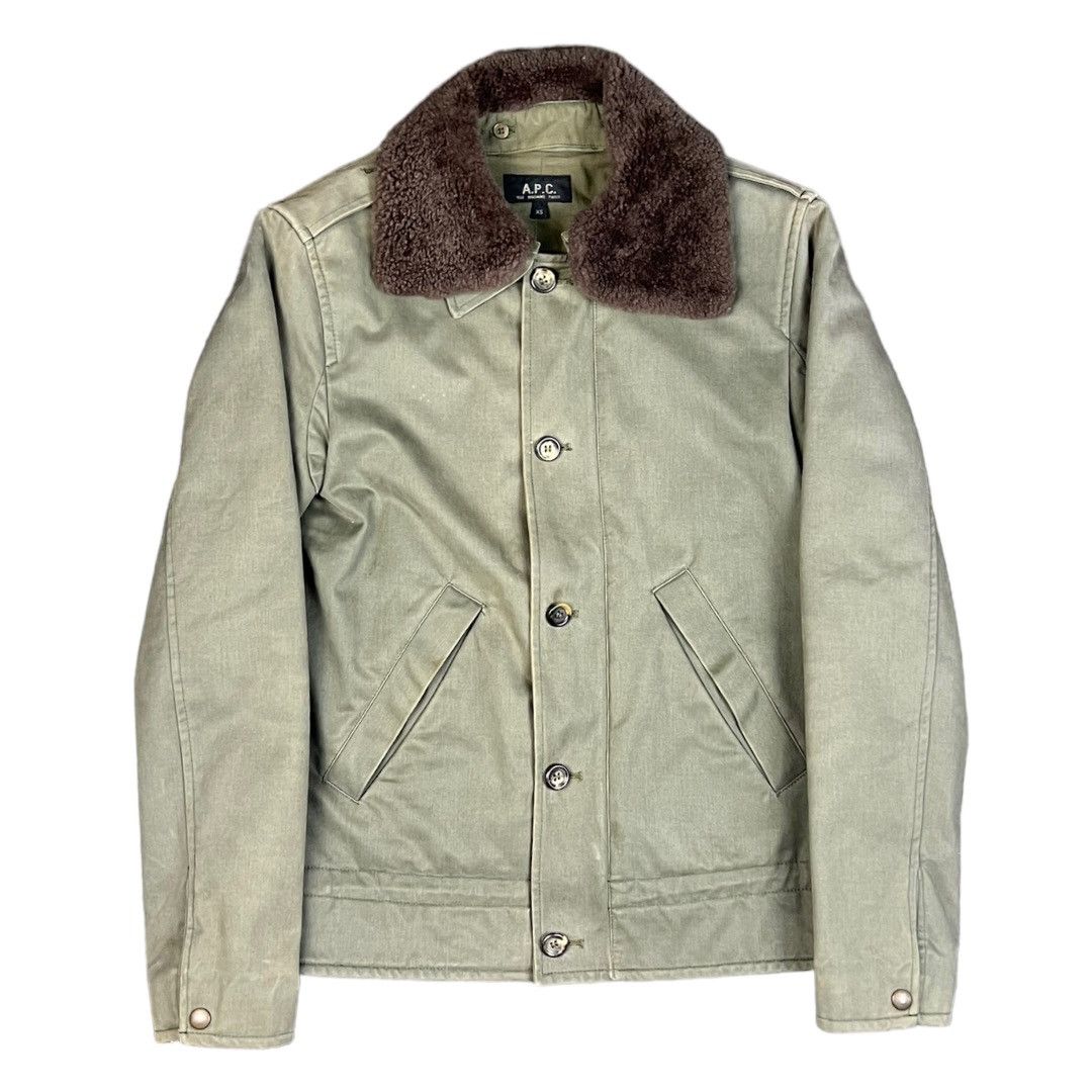 A.P.C. Removable faux fur jacket