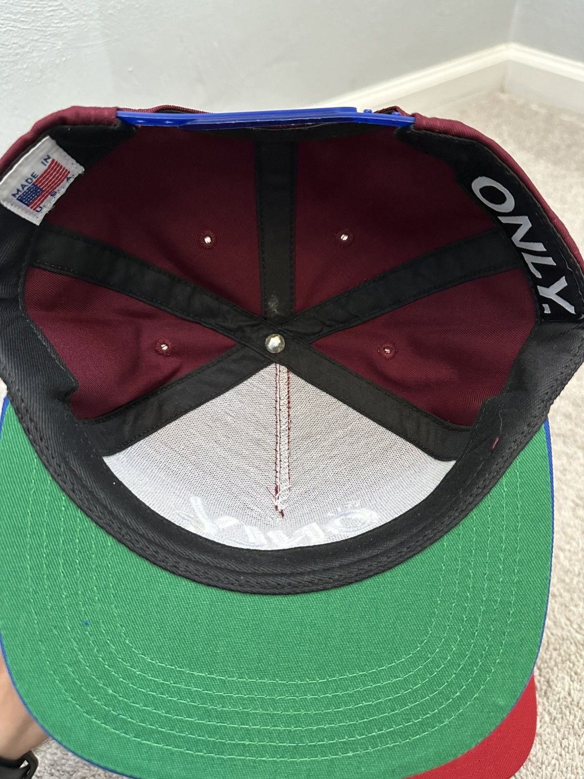 Only NY Lot of 8 ONLY NY SnapBack hat collection Adjustable vintage Size ONE SIZE - 15 Thumbnail
