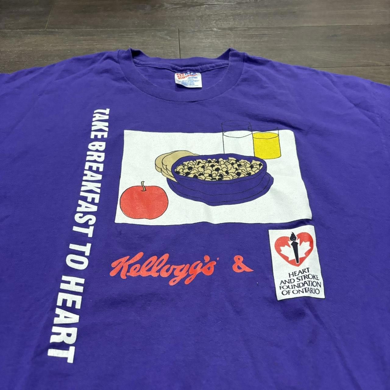 Hanes Vintage Kelloggs T Shirt 90s XL Size US XL / EU 56 / 4 - 1 Thumbnail