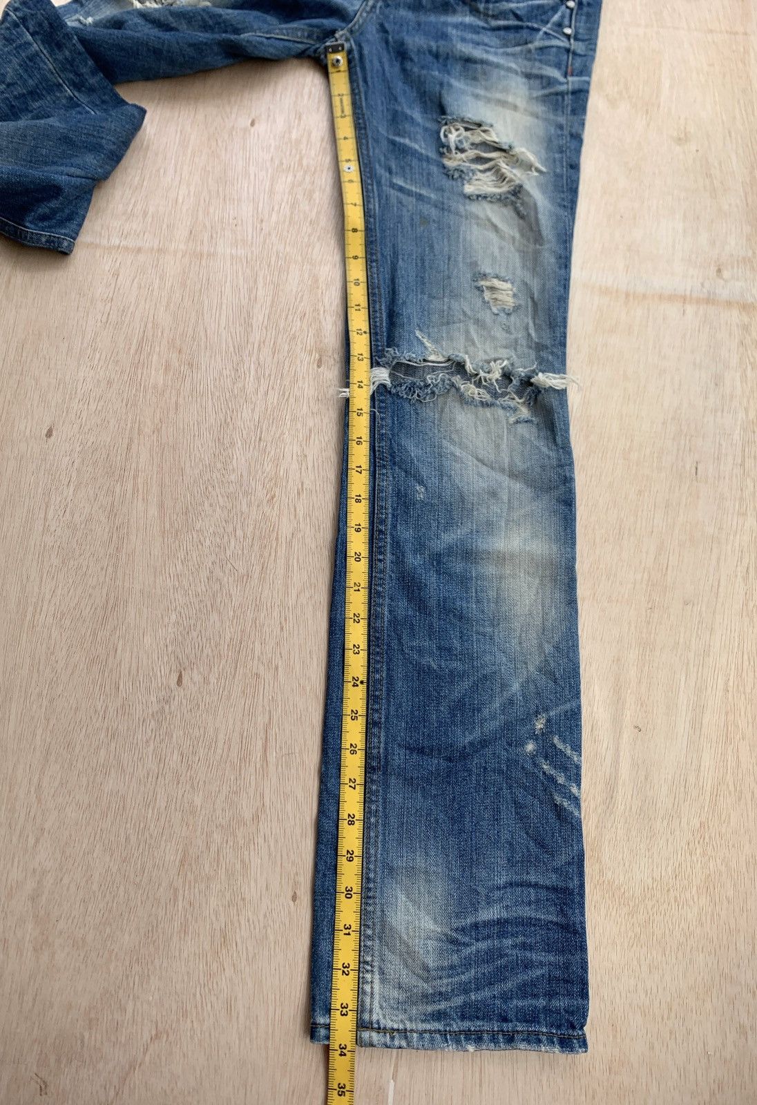 If Six Was Nine × Japanese Brand Distressed Denim Brush Hotchkiss Ifsixwasnine style Jeans Size US 30 / EU 46 - 10 Thumbnail