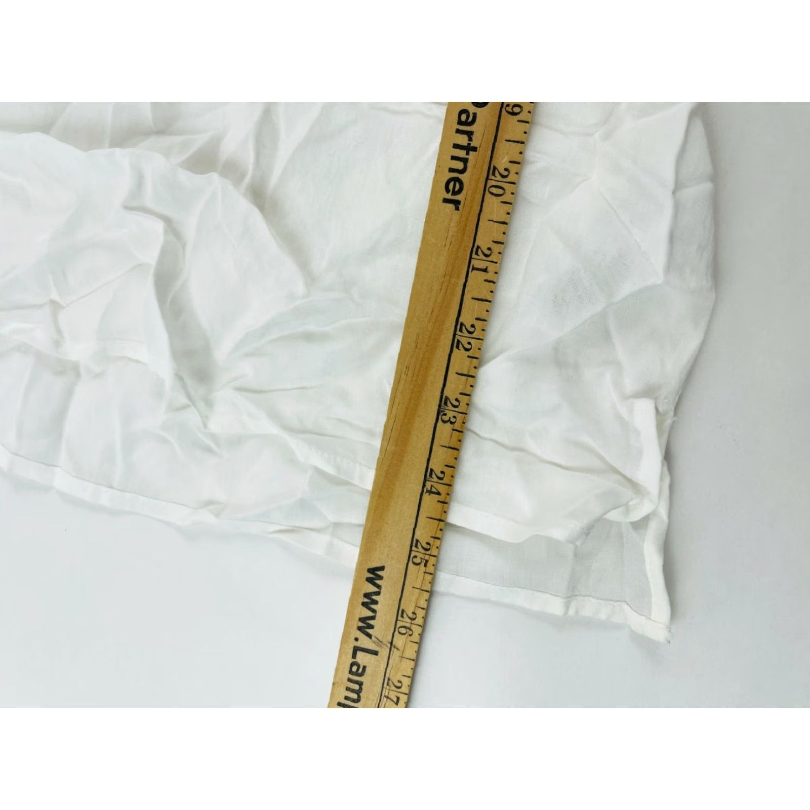Treasure & Bond Treasure & Bond Blouse Shirt Women's Small White Long Flare Sleeve Keyhole Size S / US 4 / IT 40 - 6 Thumbnail