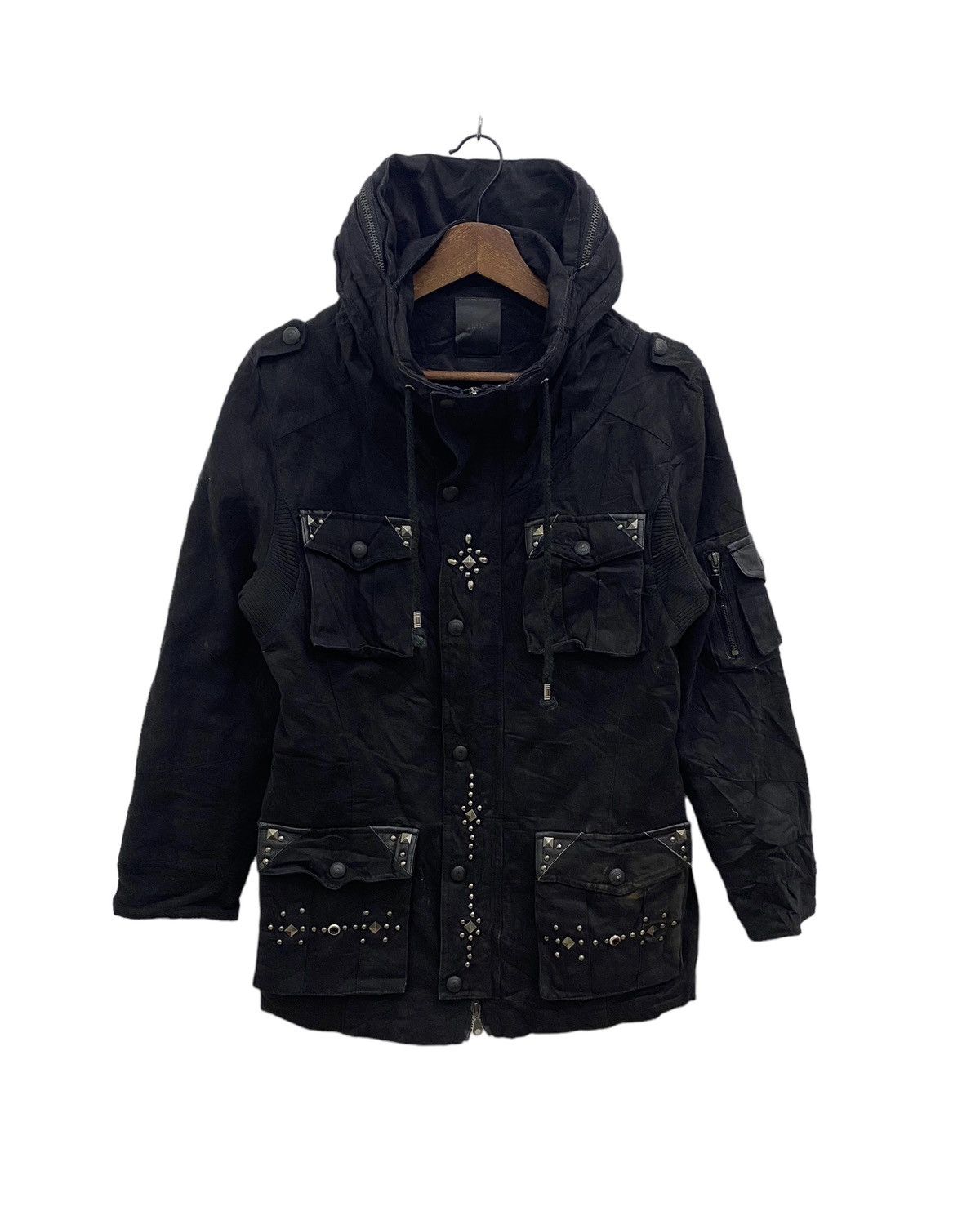 image of Rock Band x Vintage Best Offervintage Midas Punk Jacket in Black, Men's (Size Medium)