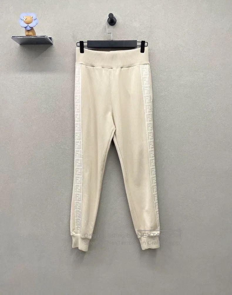 Fendi Fendi Off-White Side FF Sports Pants Size 26" / US 2 / IT 38 - 1 Thumbnail