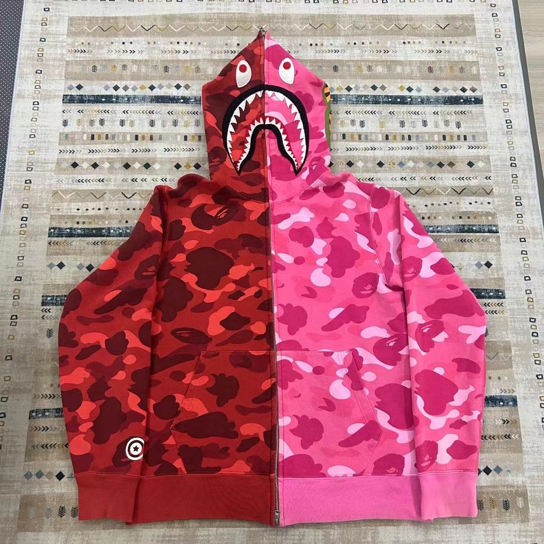 BAPE ABC Camo Shark discount Full Zip Hoodie Pink