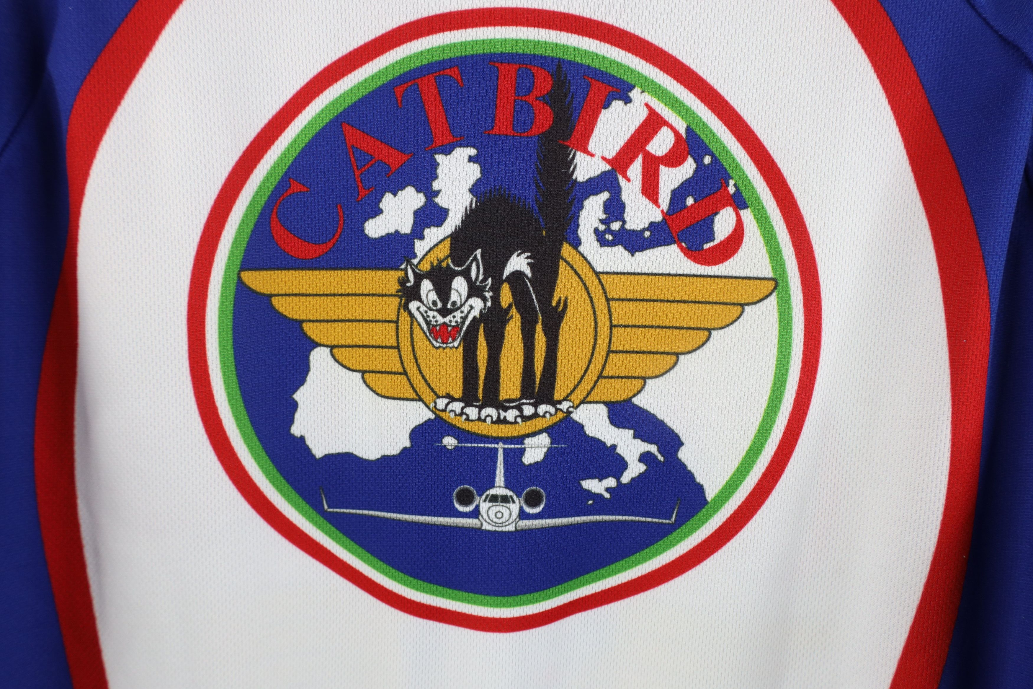 Vintage Vintage Navy Cat Bird Italy JP-5 Cycling Bicycle Jersey Size US XL / EU 56 / 4 - 11 Thumbnail