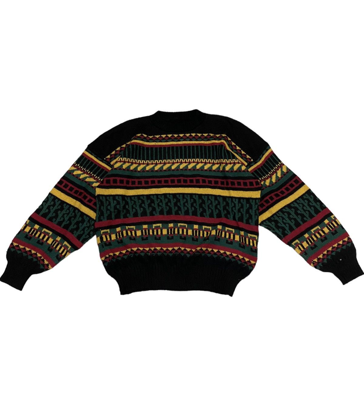 Aran Isles Knitwear Nando Knitted Rastafarian Motive Sweater (C2) Size US M / EU 48-50 / 2 - 1 Thumbnail