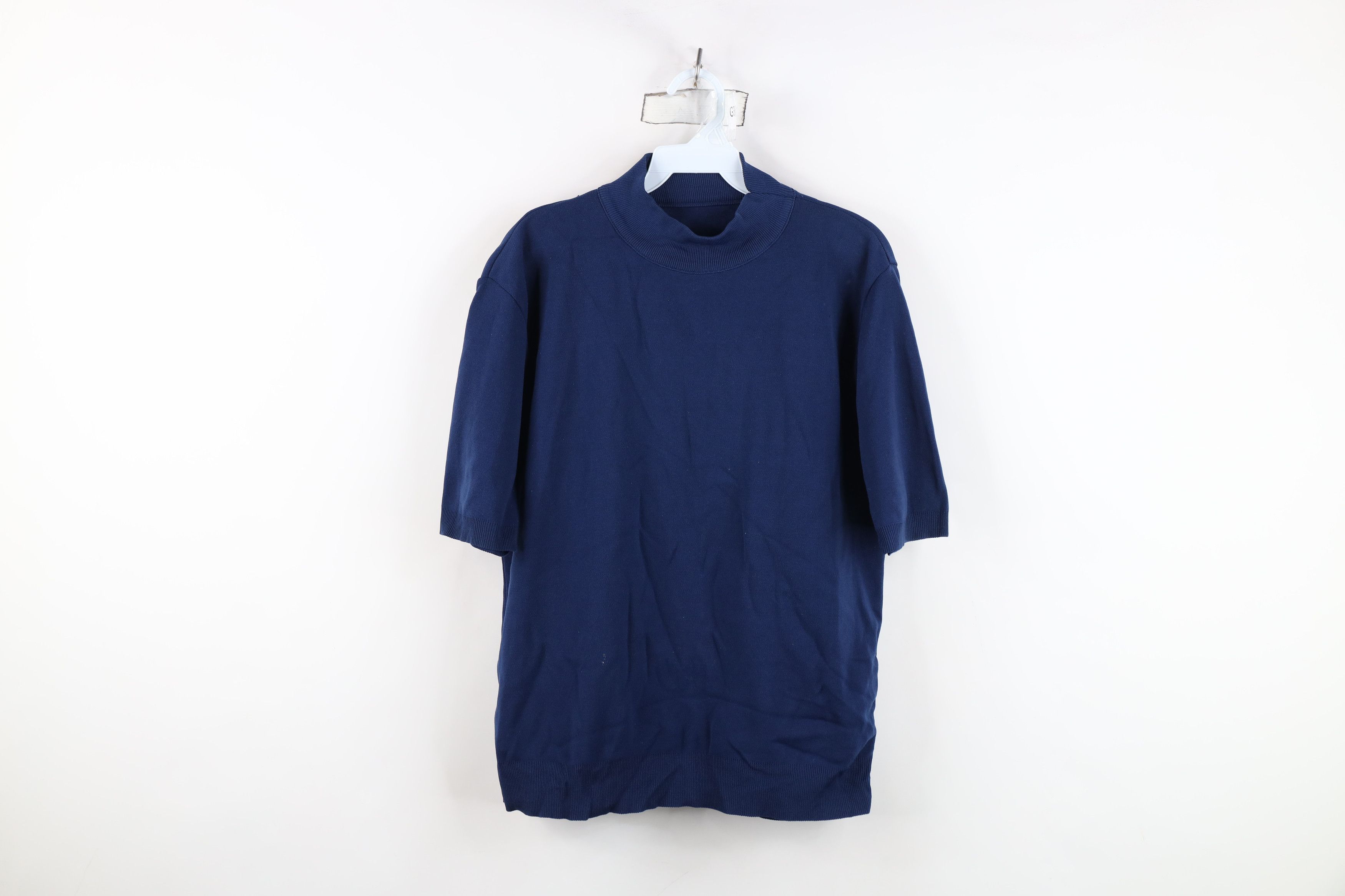 Vintage Vintage 50s 60s Ban Lon Mock Neck Short Sleeve T-Shirt USA Size US M / EU 48-50 / 2 - 1 Thumbnail